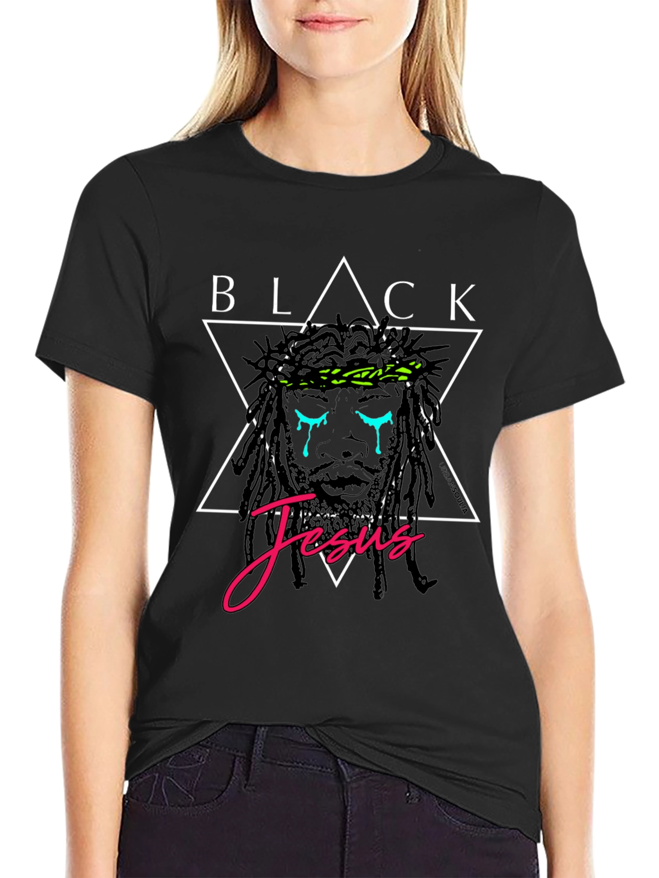 Black Jesus Graphic T-Shirt