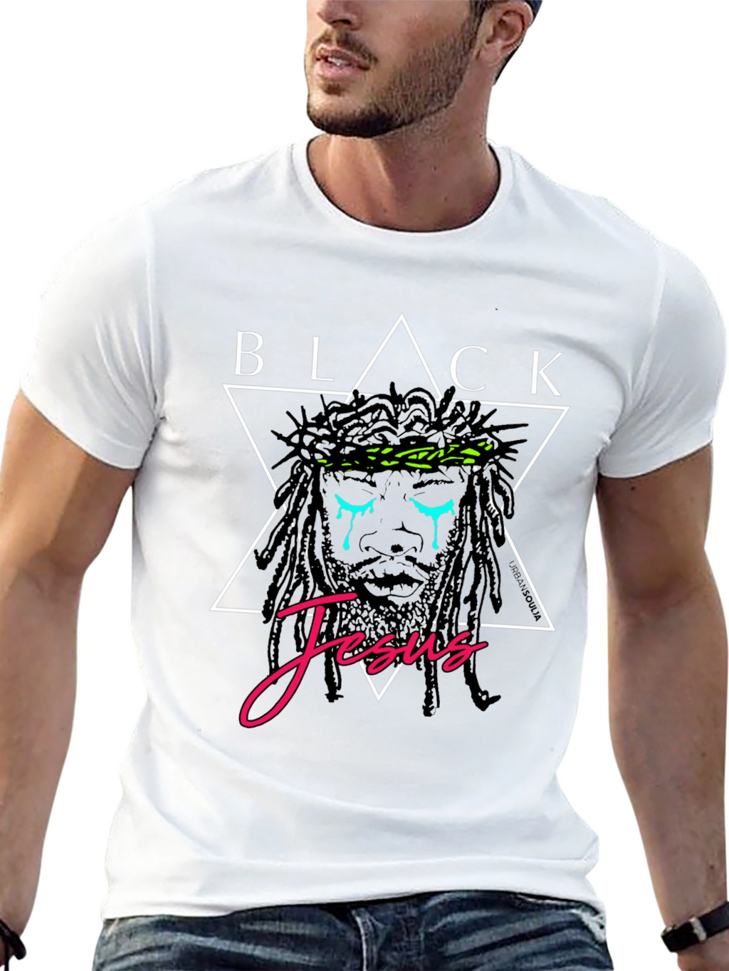 Black Jesus Graphic T-Shirt