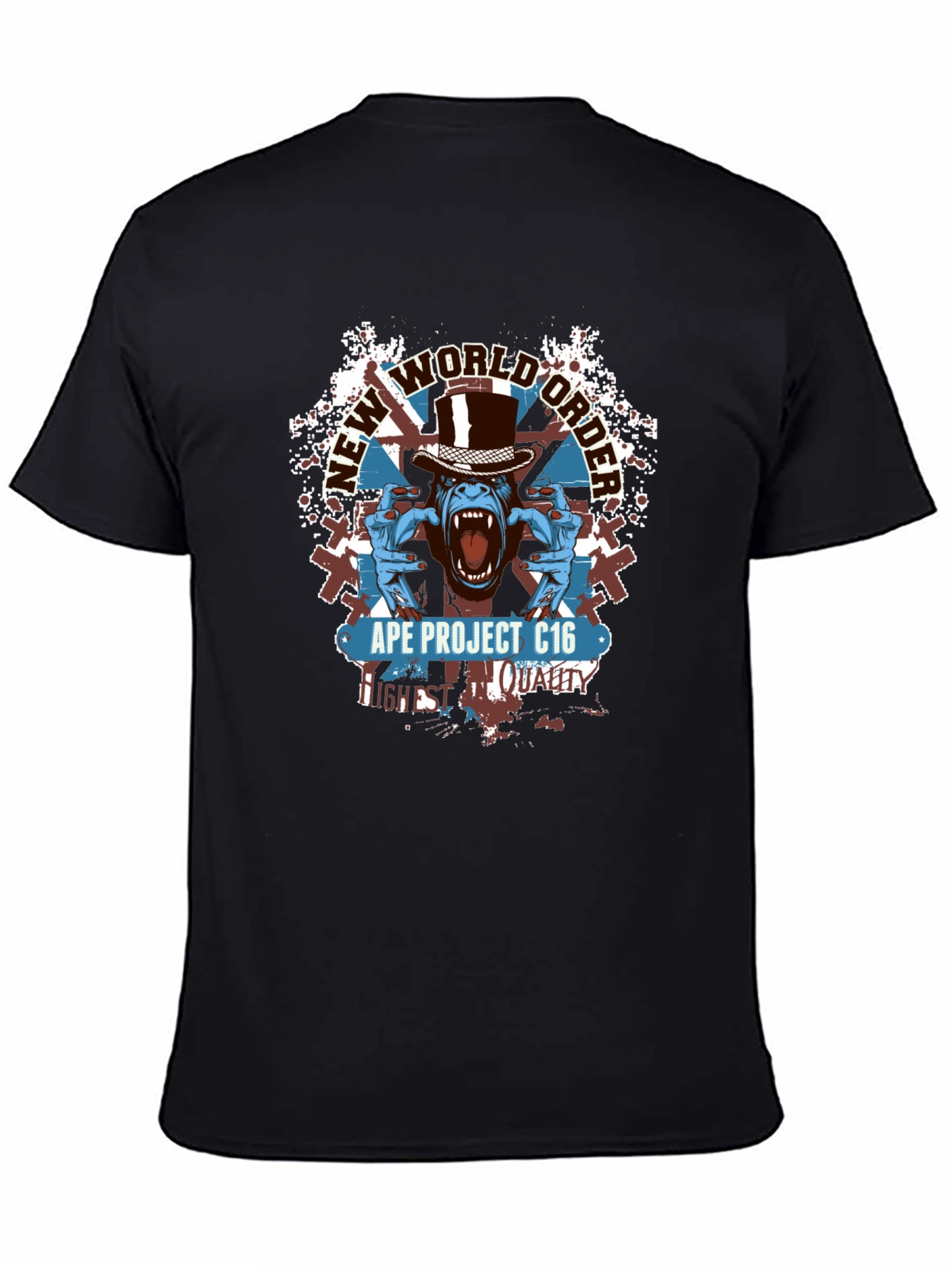 Ape Project C16 T-Shirt - New World Order Design