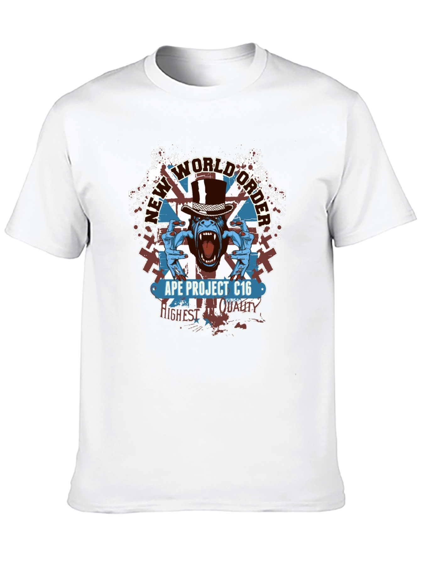 Ape Project C16 T-Shirt - New World Order Design