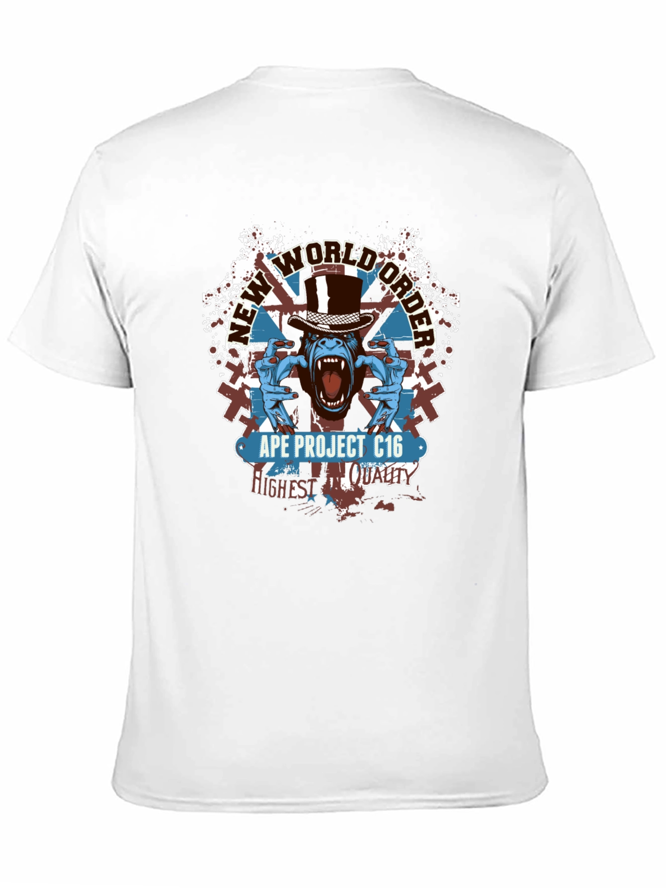 Ape Project C16 T-Shirt - New World Order Design