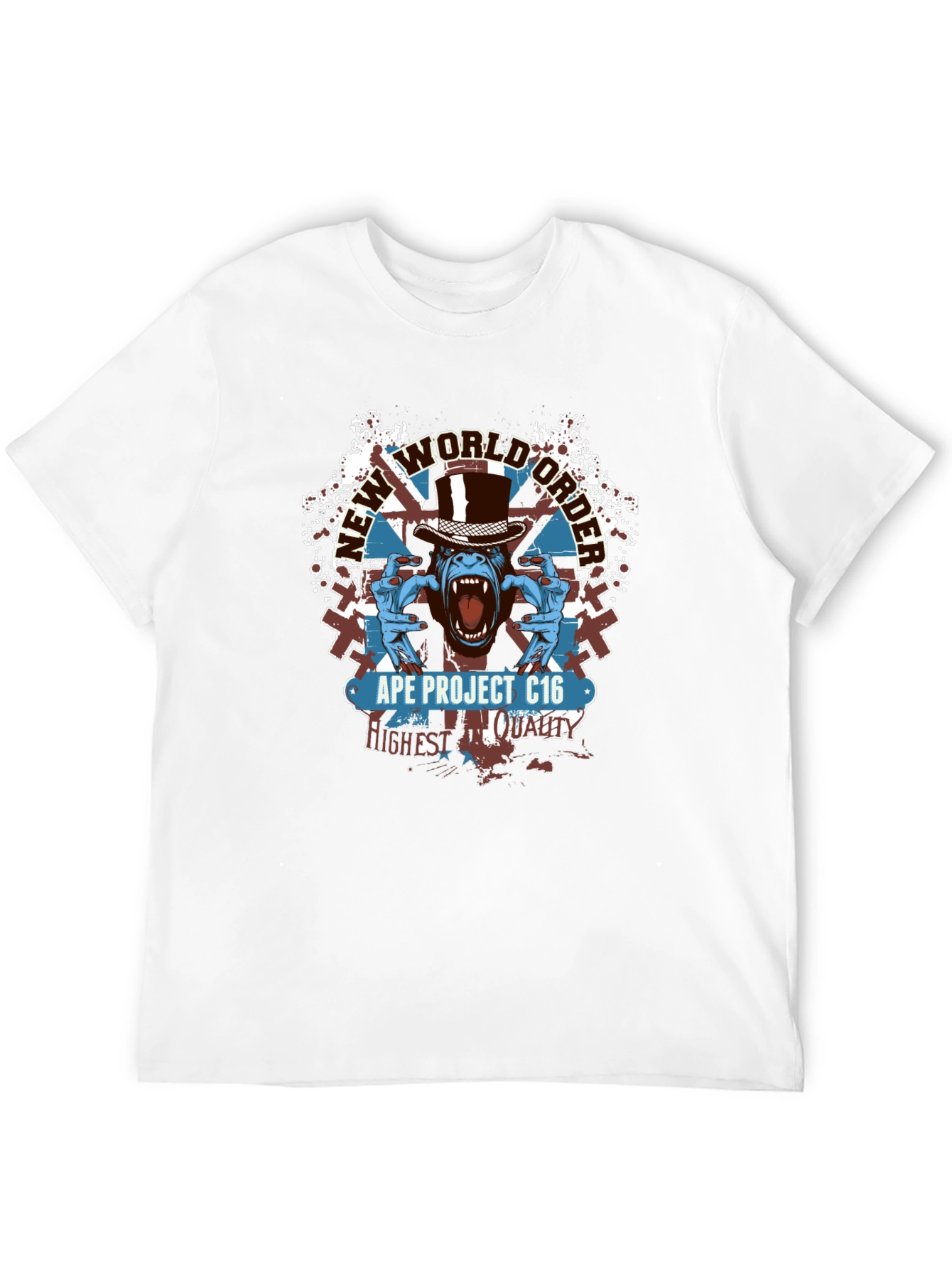 Ape Project C16 T-Shirt - New World Order Design