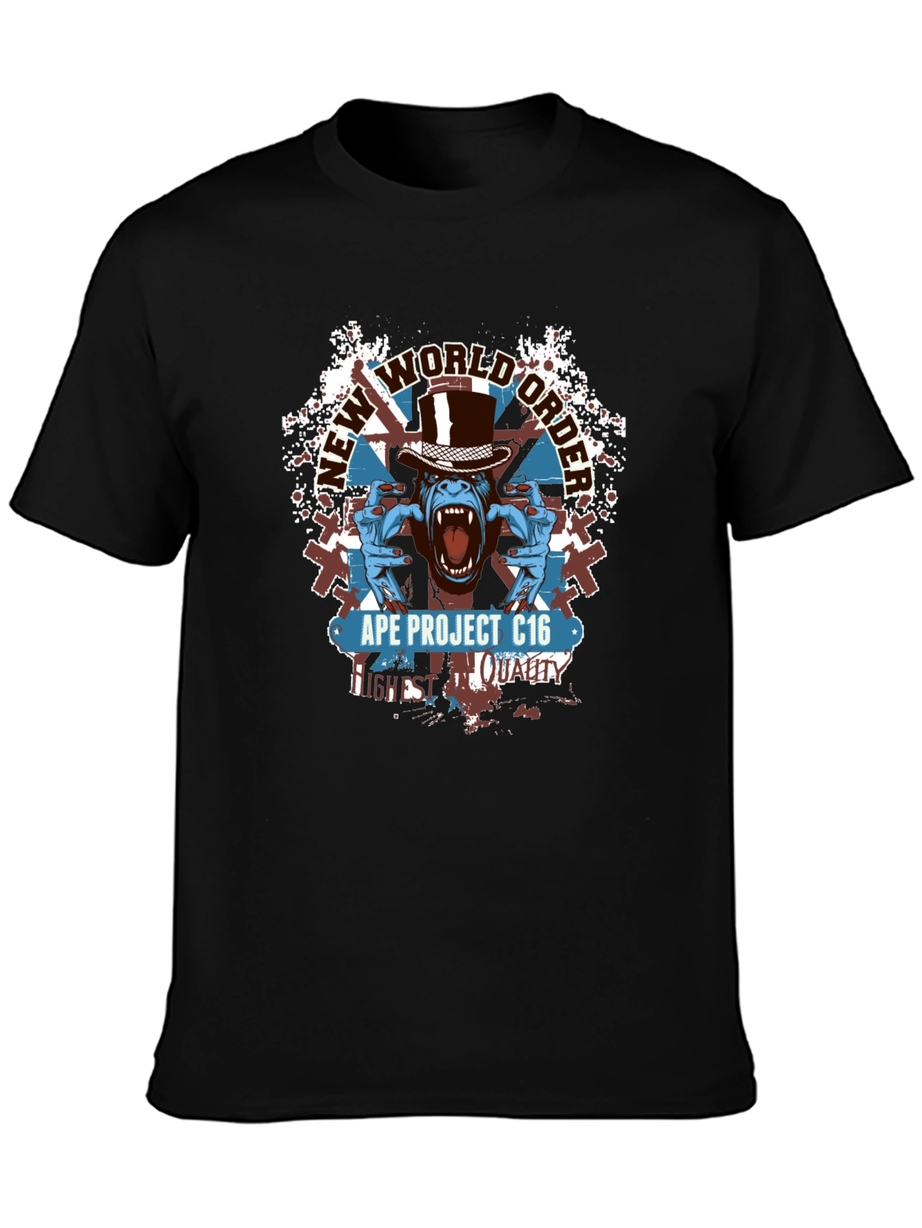 Ape Project C16 T-Shirt - New World Order Design