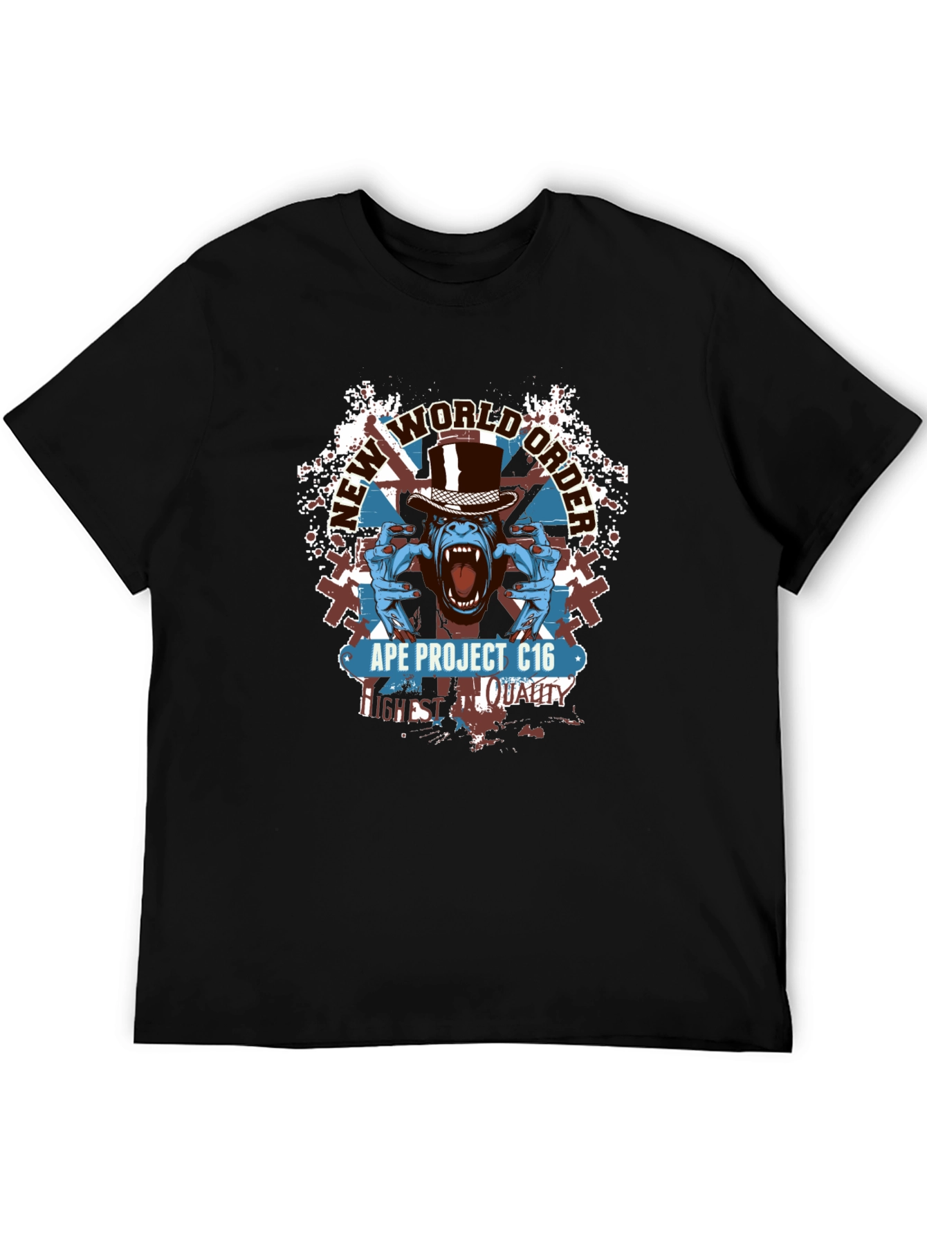 Ape Project C16 T-Shirt - New World Order Design