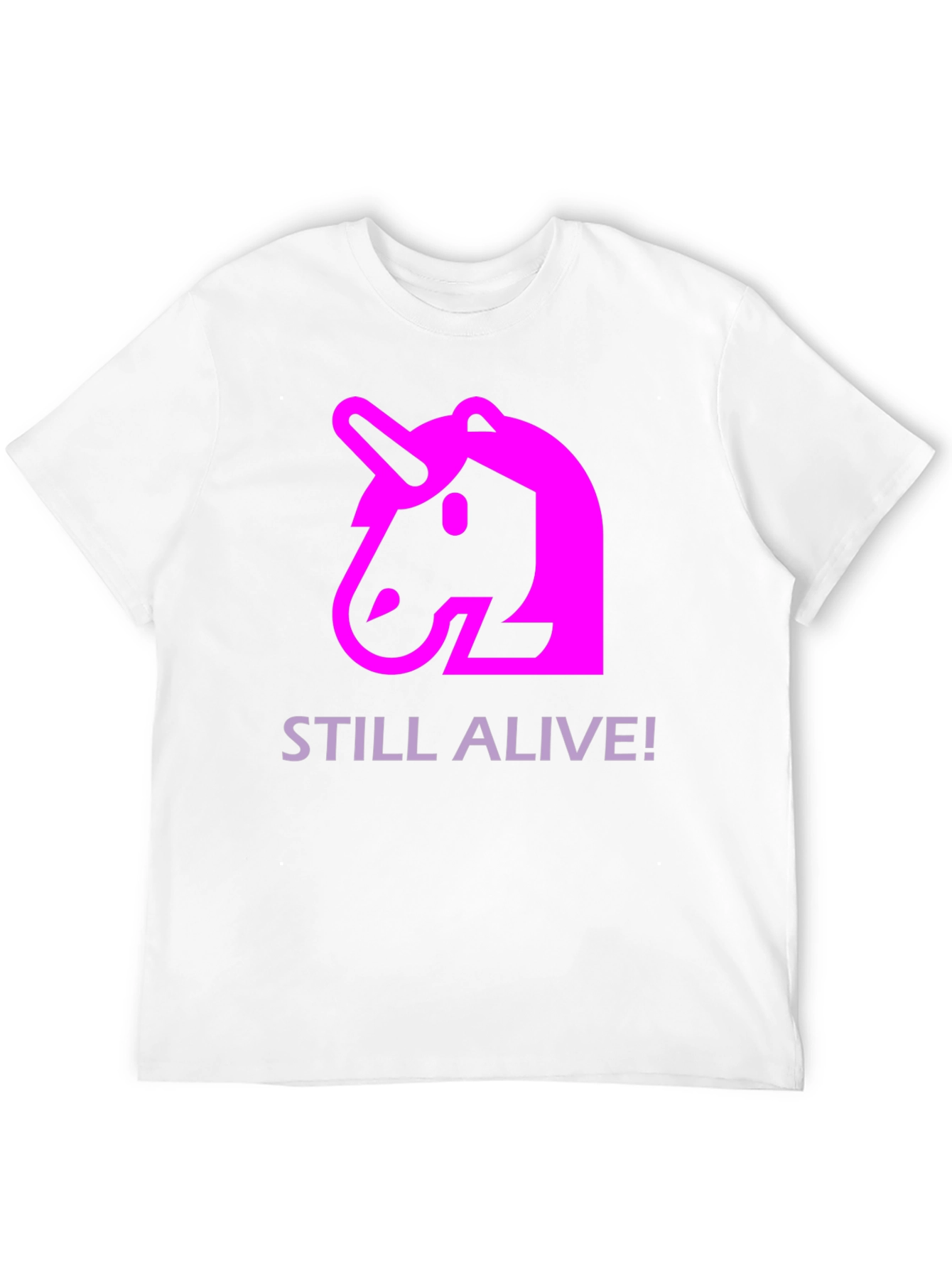 Unicorn Still Alive! Graphic Black T-Shirt