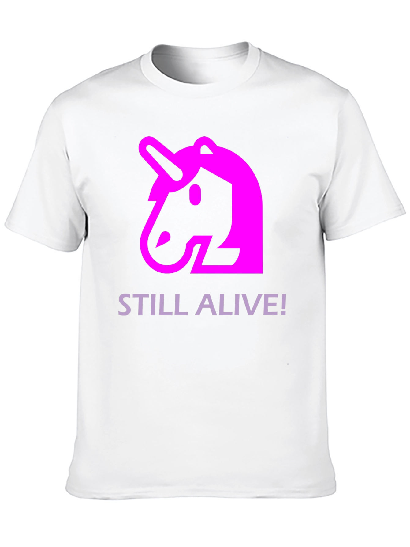 Unicorn Still Alive! Graphic Black T-Shirt