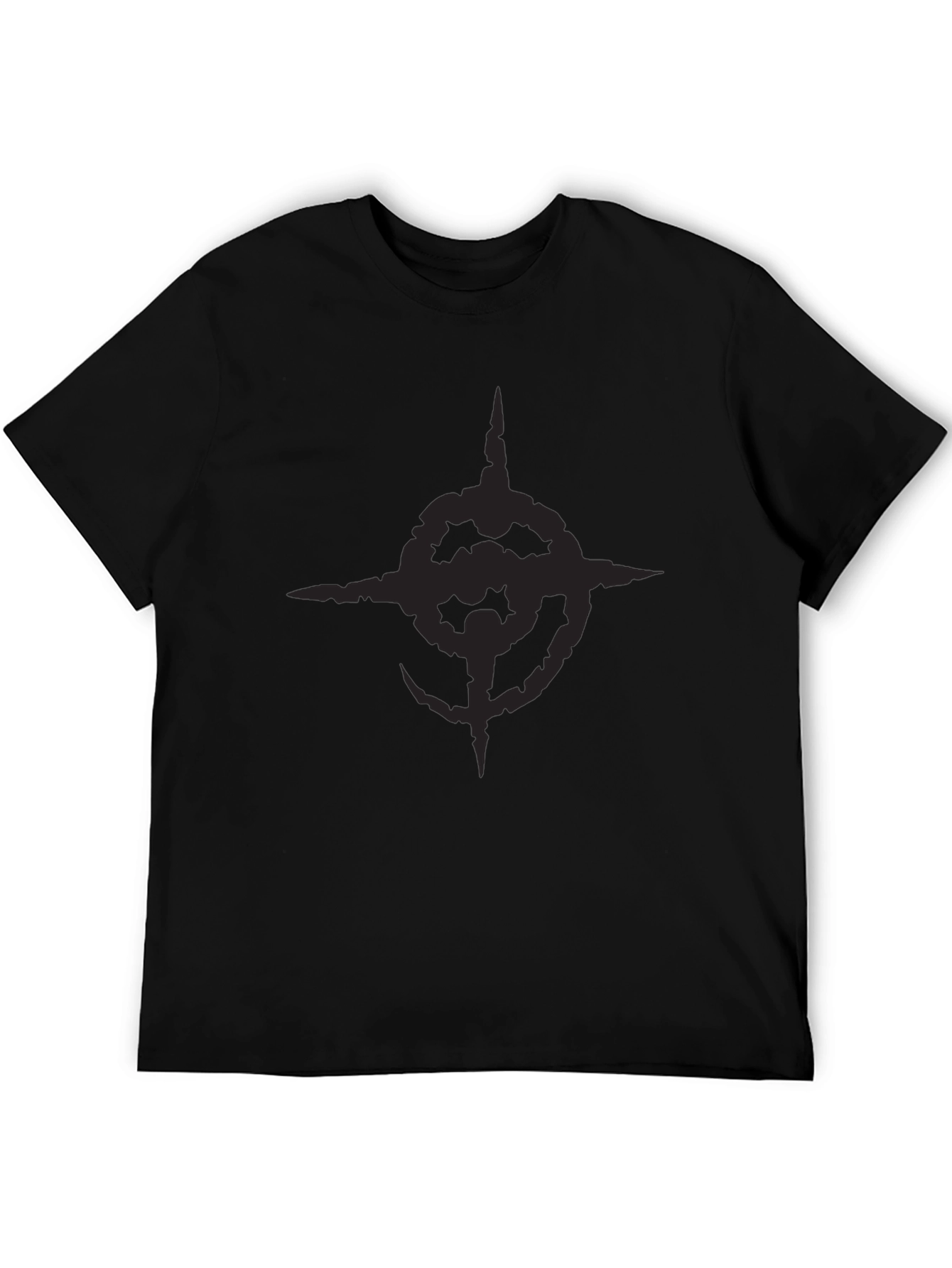 Dark Symbol Graphic Tee - Mens Short Sleeve Black Shirt