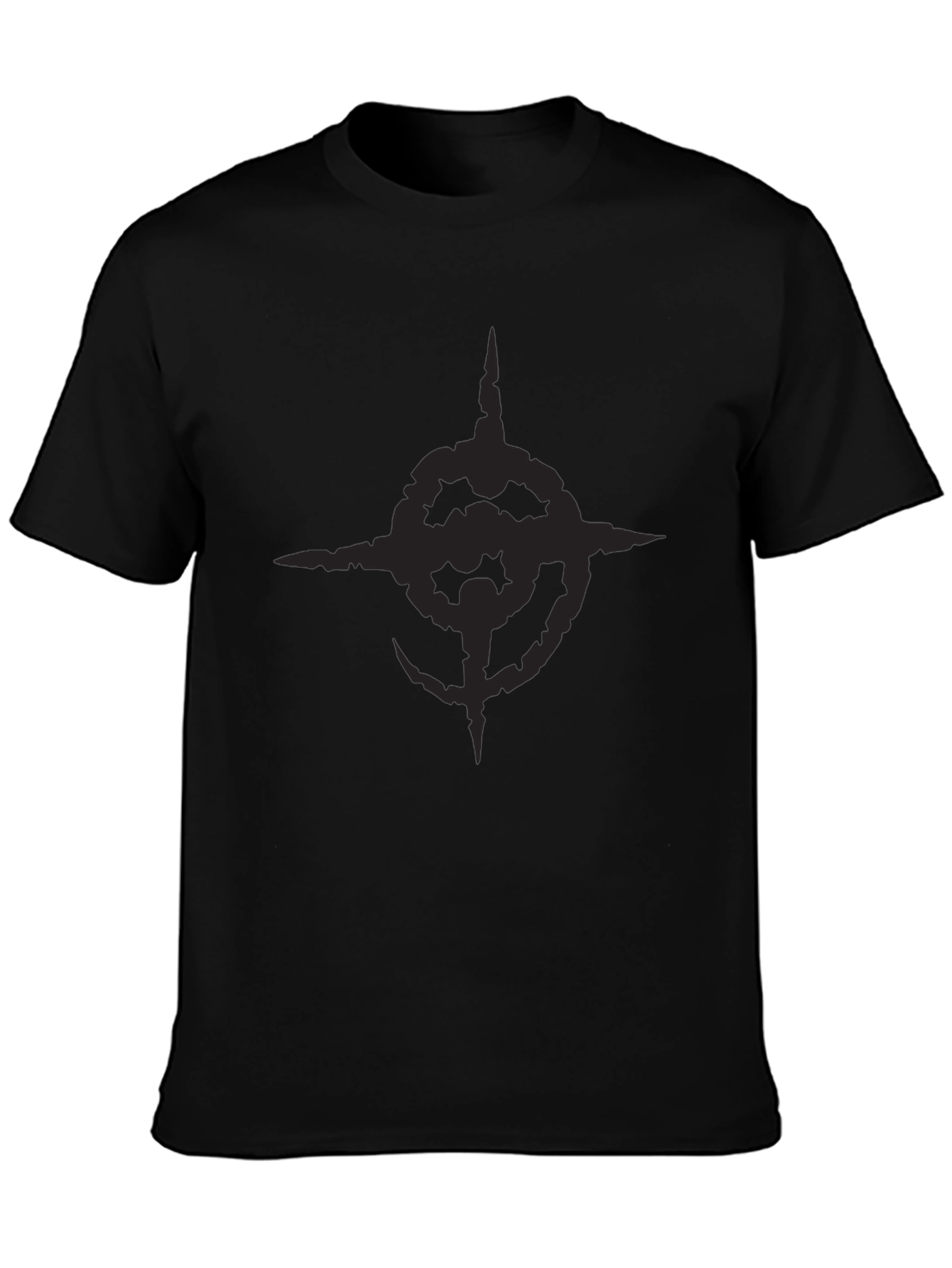 Dark Symbol Graphic Tee - Mens Short Sleeve Black Shirt