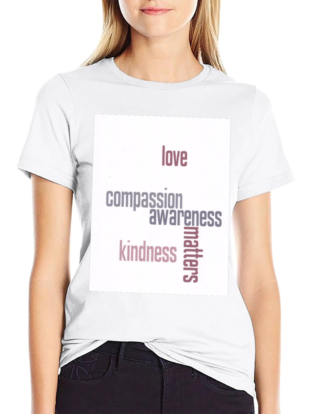 Love Compassion Kindness Matters Black T-Shirt