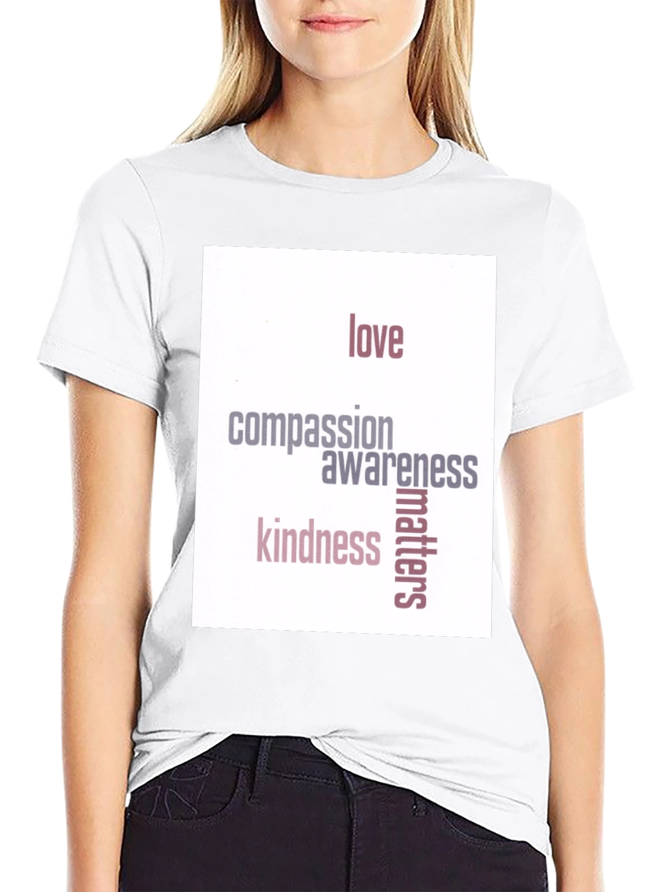 Love Compassion Kindness Matters Black T-Shirt