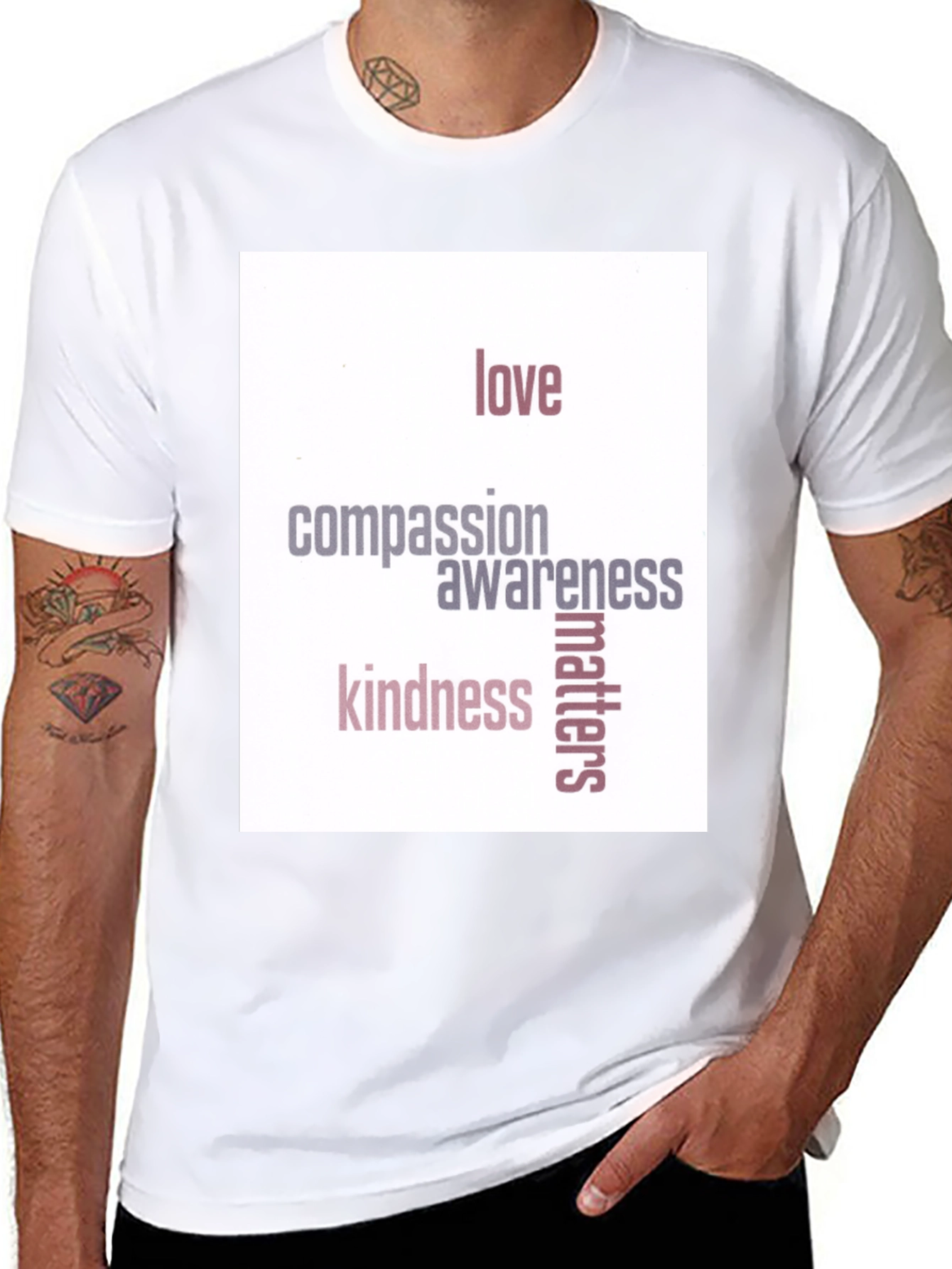 Love Compassion Kindness Matters Black T-Shirt