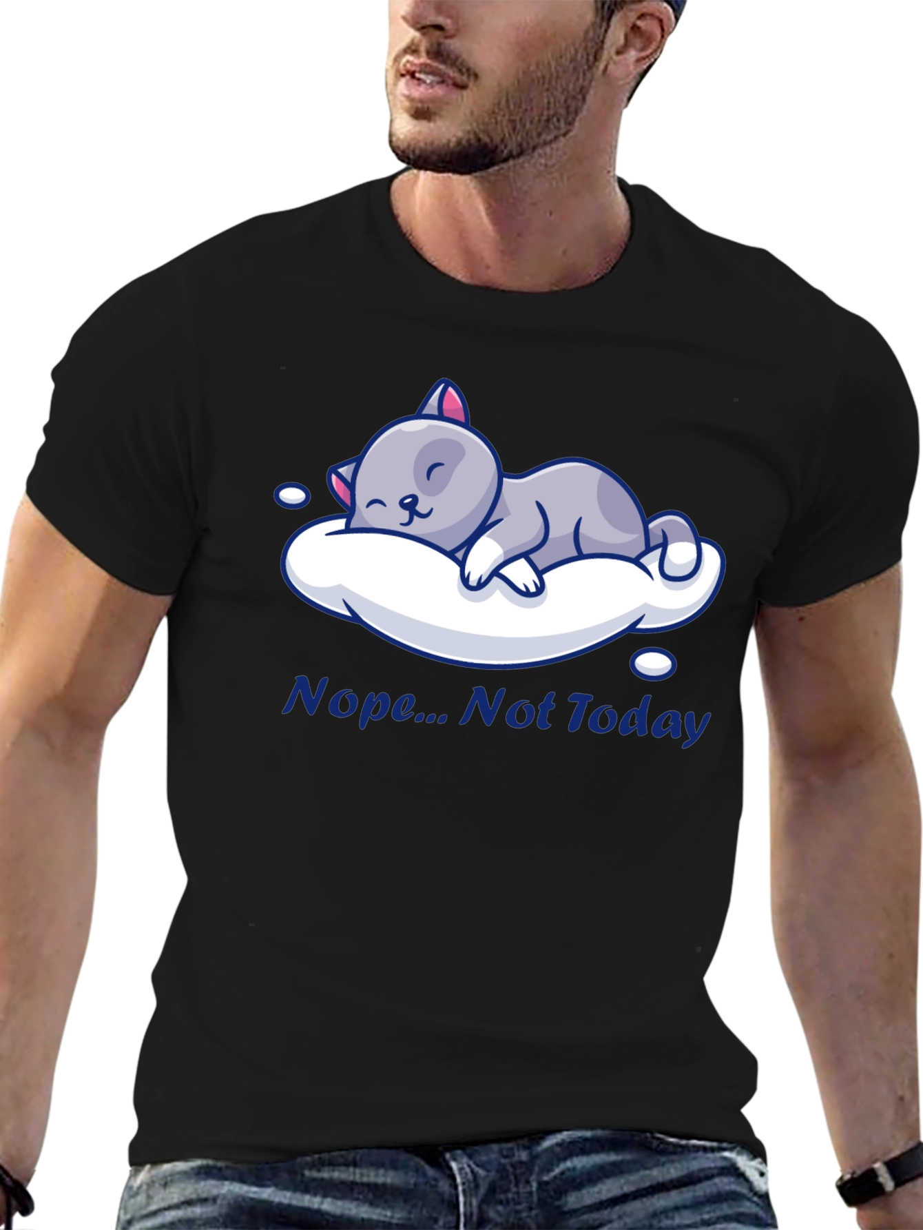 Nope Not Today Cat Nap T-Shirt