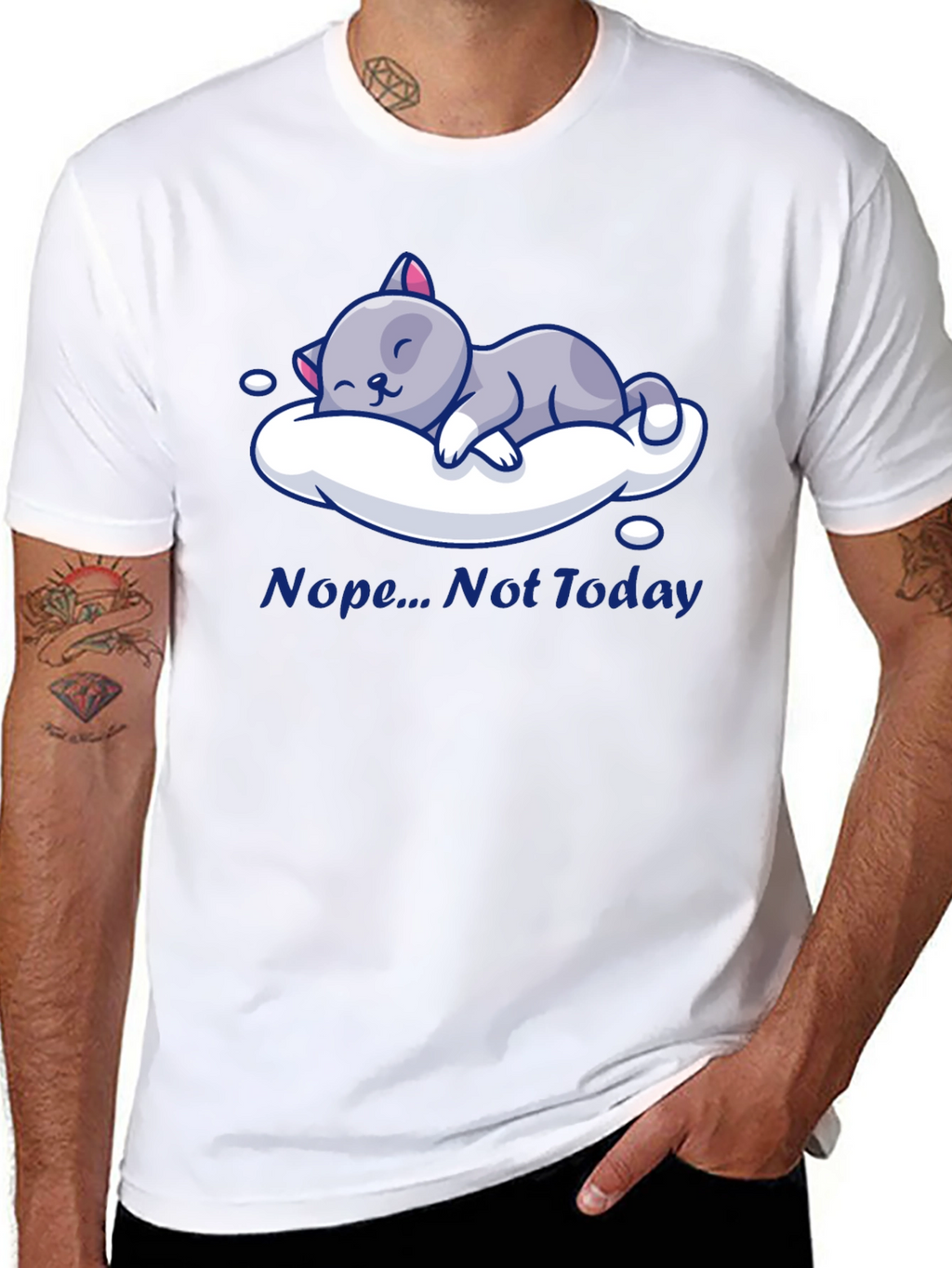 Nope Not Today Cat Nap T-Shirt