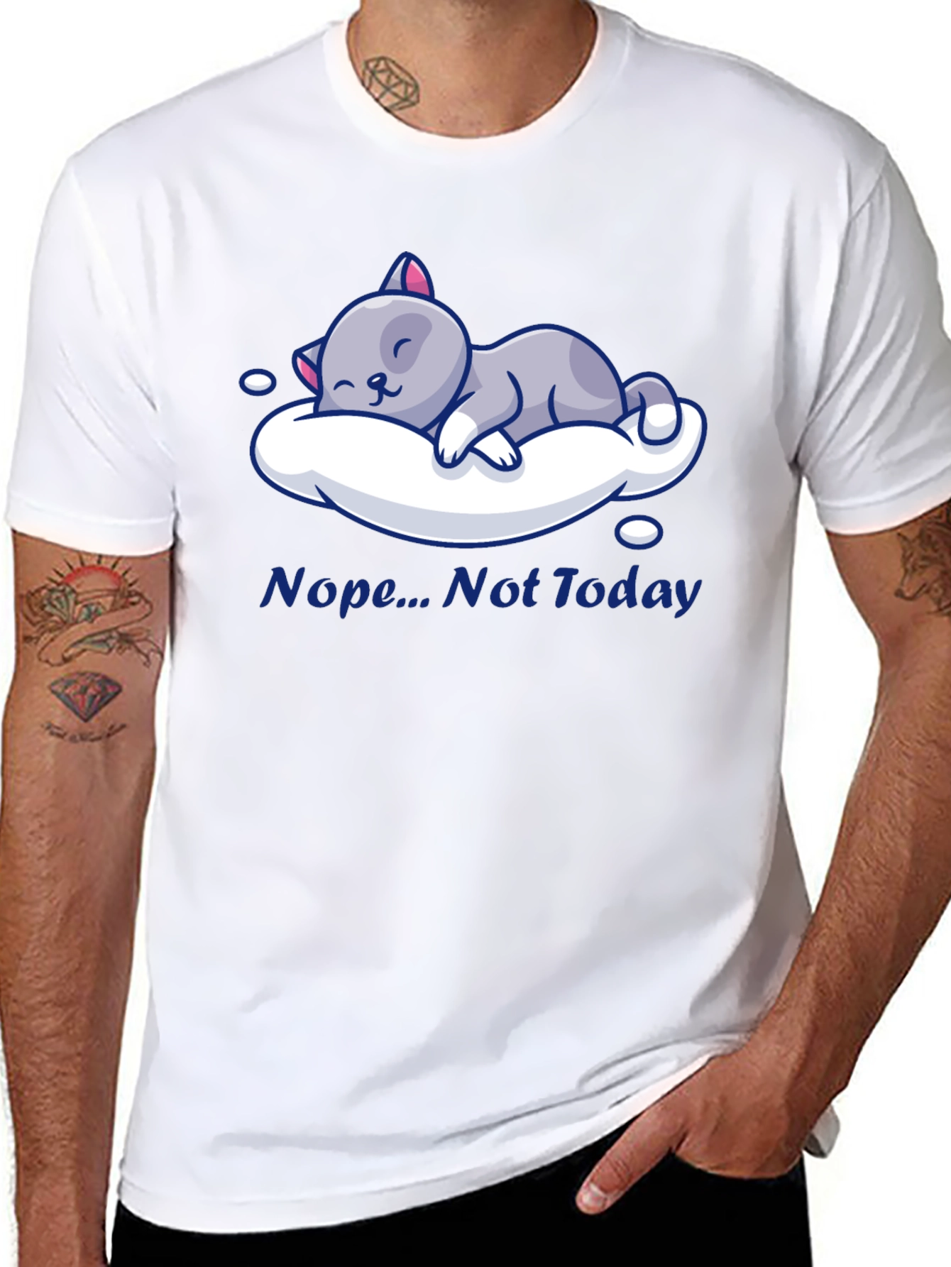 Nope Not Today Cat Nap T-Shirt