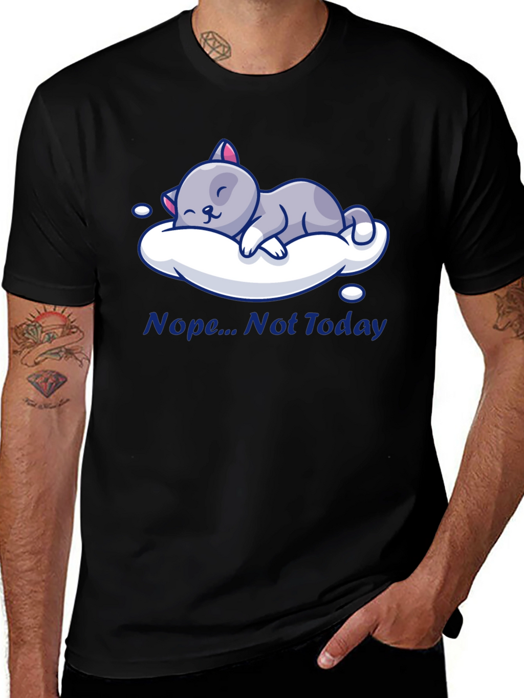 Nope Not Today Cat Nap T-Shirt
