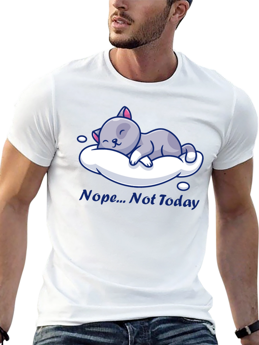 Nope Not Today Cat Nap T-Shirt