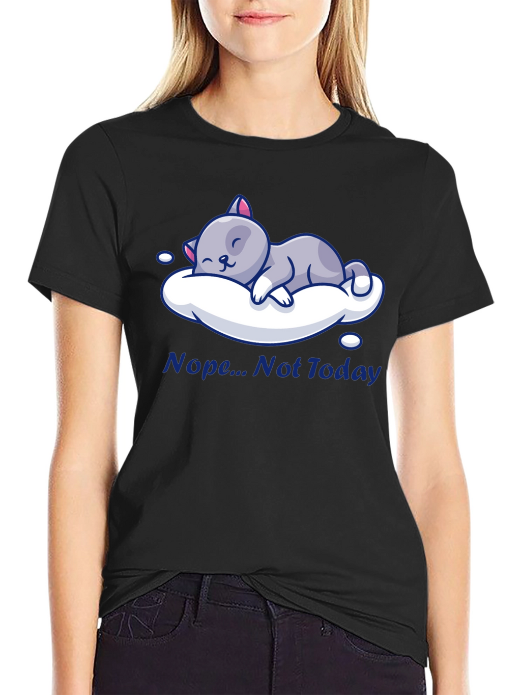 Nope Not Today Cat Nap T-Shirt