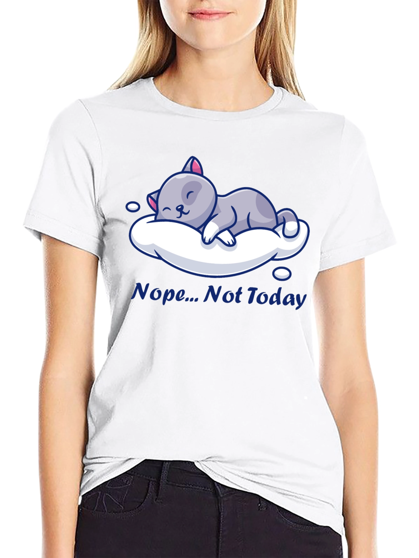Nope Not Today Cat Nap T-Shirt