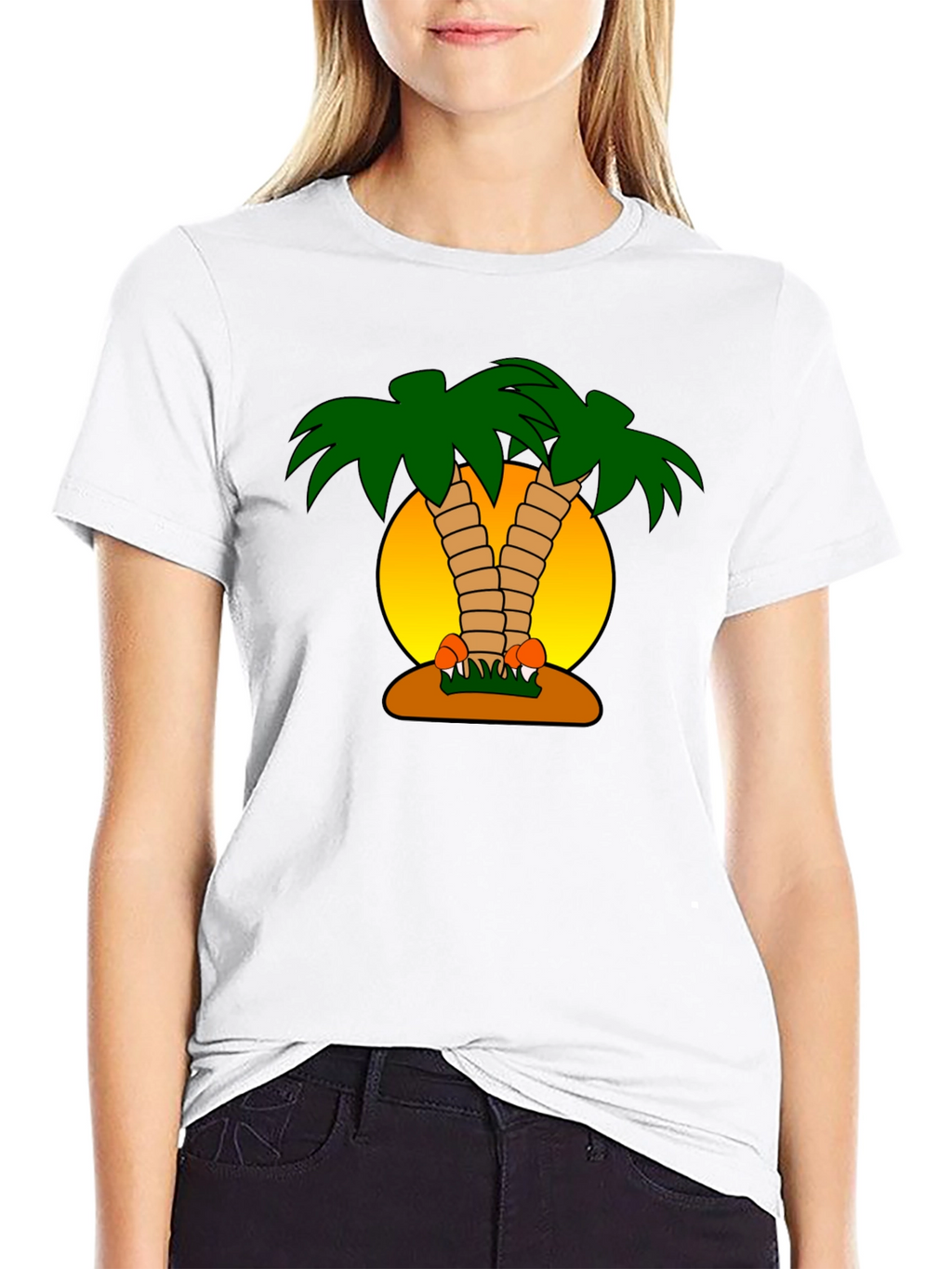 Tropical Palm Tree Graphic T-Shirt