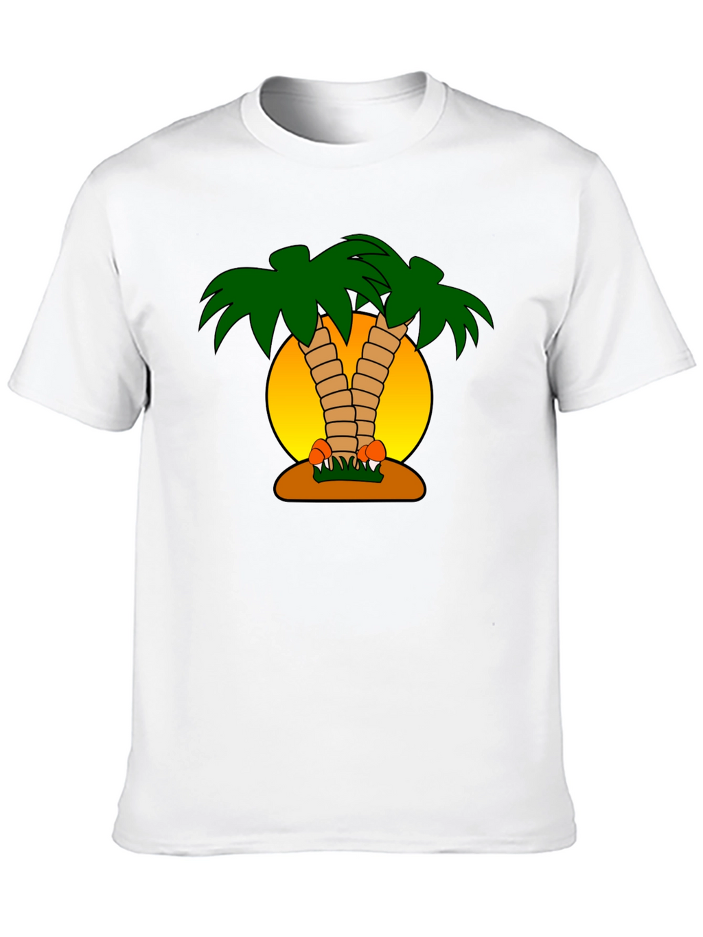 Tropical Palm Tree Graphic T-Shirt
