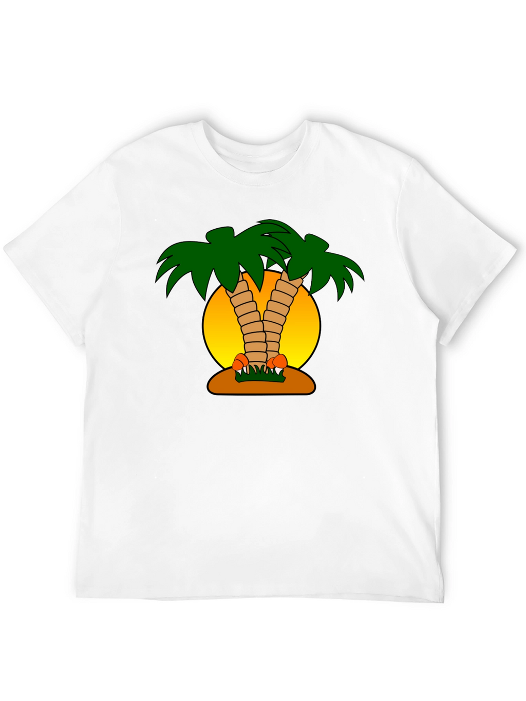 Tropical Palm Tree Graphic T-Shirt