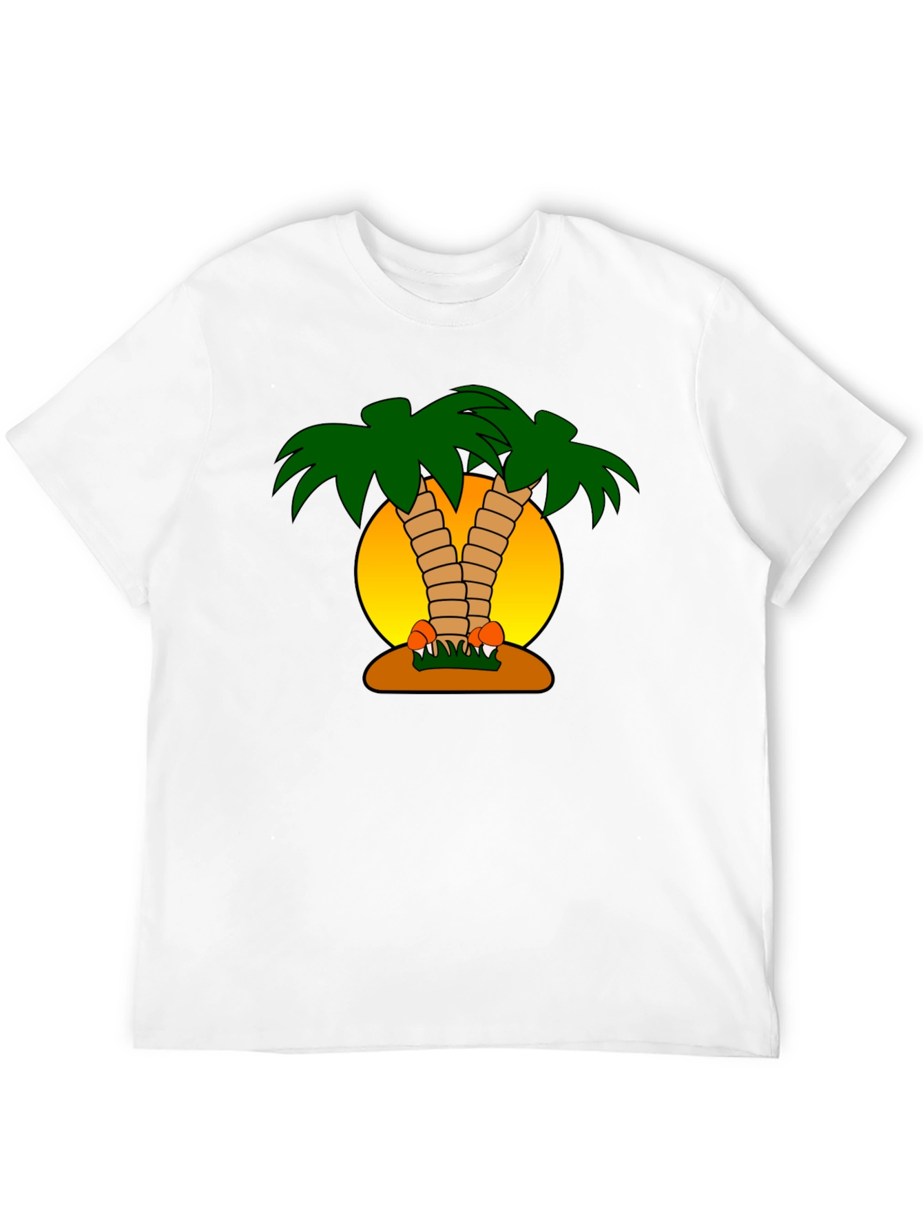 Tropical Palm Tree Graphic T-Shirt