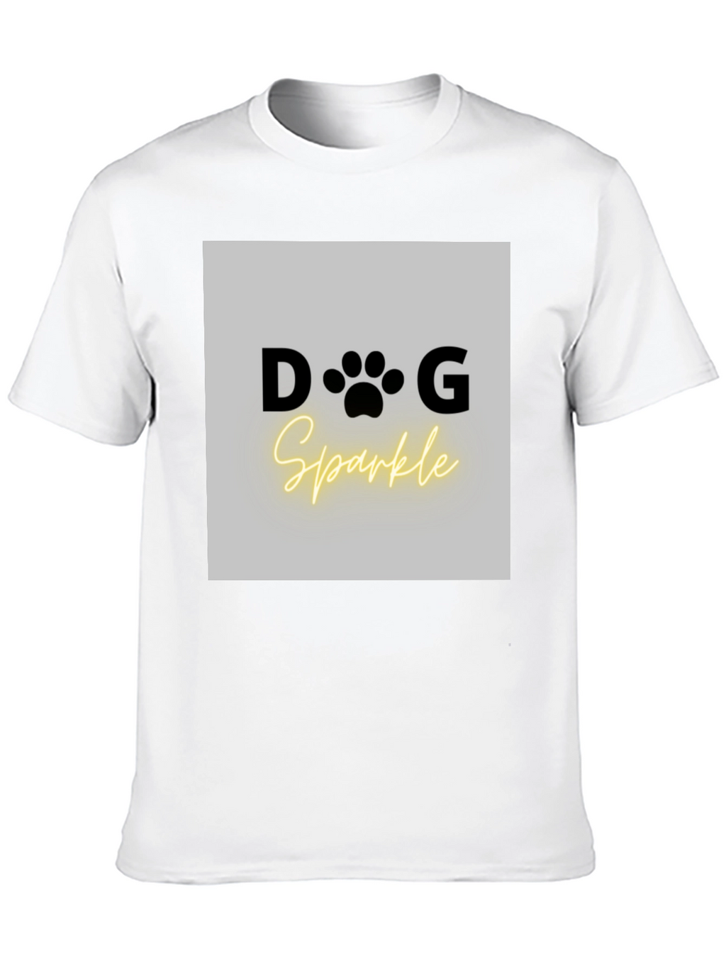 Dog Sparkle Graphic Tee - Unisex Black T-Shirt