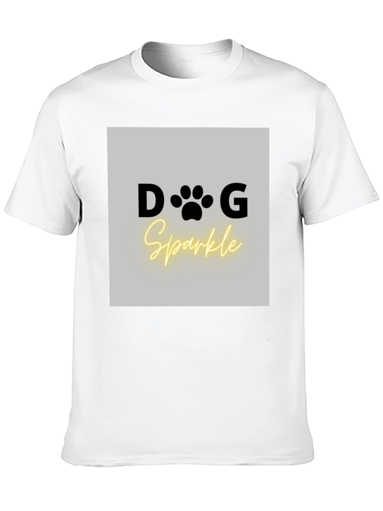 Dog Sparkle Graphic Tee - Unisex Black T-Shirt