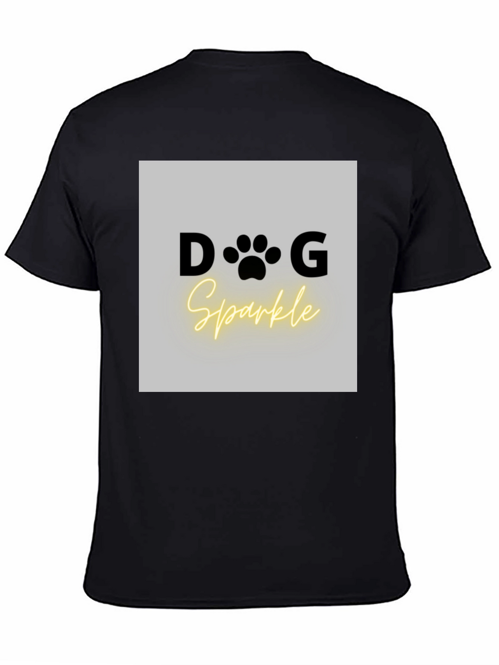 Dog Sparkle Graphic Tee - Unisex Black T-Shirt