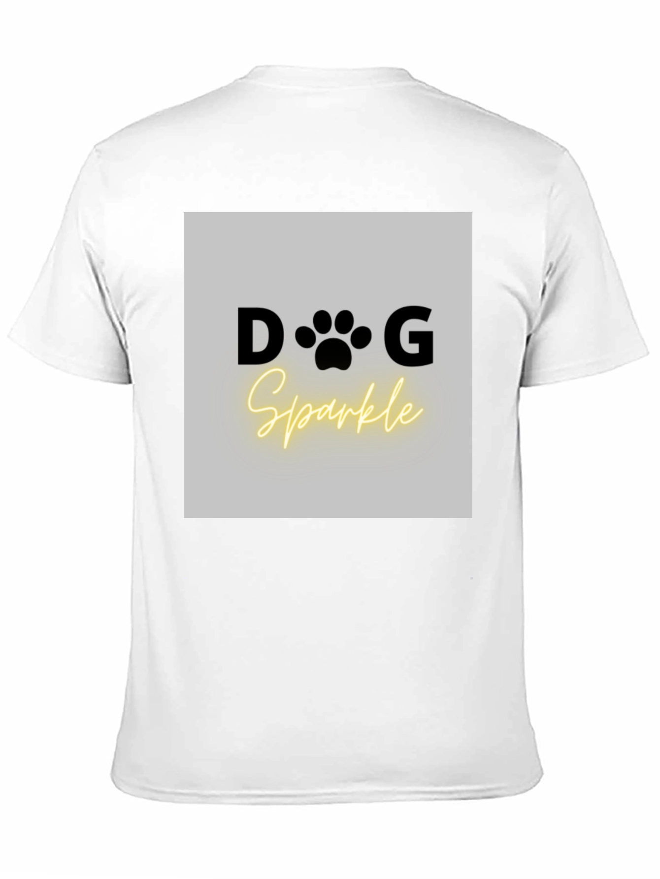 Dog Sparkle Graphic Tee - Unisex Black T-Shirt