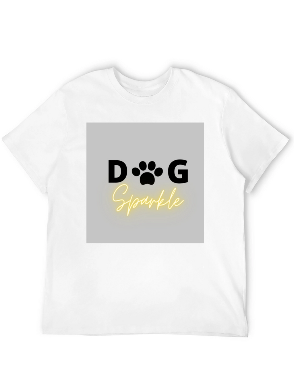 Dog Sparkle Graphic Tee - Unisex Black T-Shirt