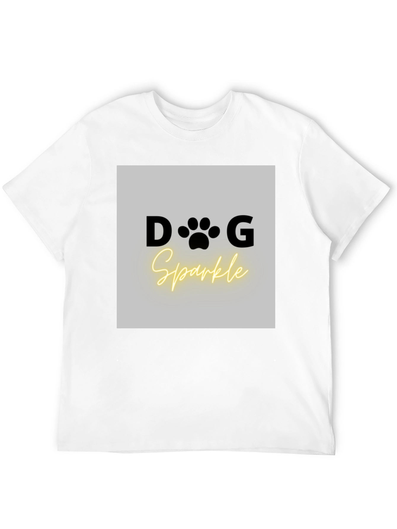 Dog Sparkle Graphic Tee - Unisex Black T-Shirt