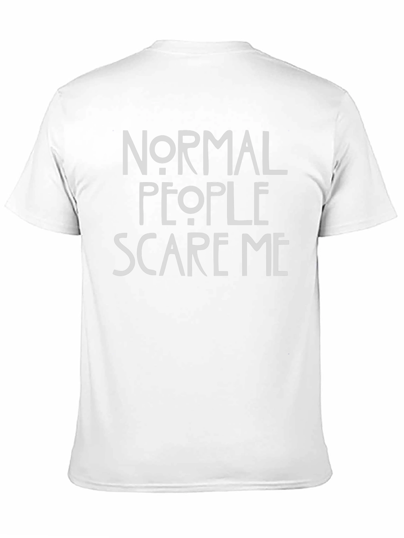Normal People Scare Me Graphic Tee - Black Cotton T-Shirt
