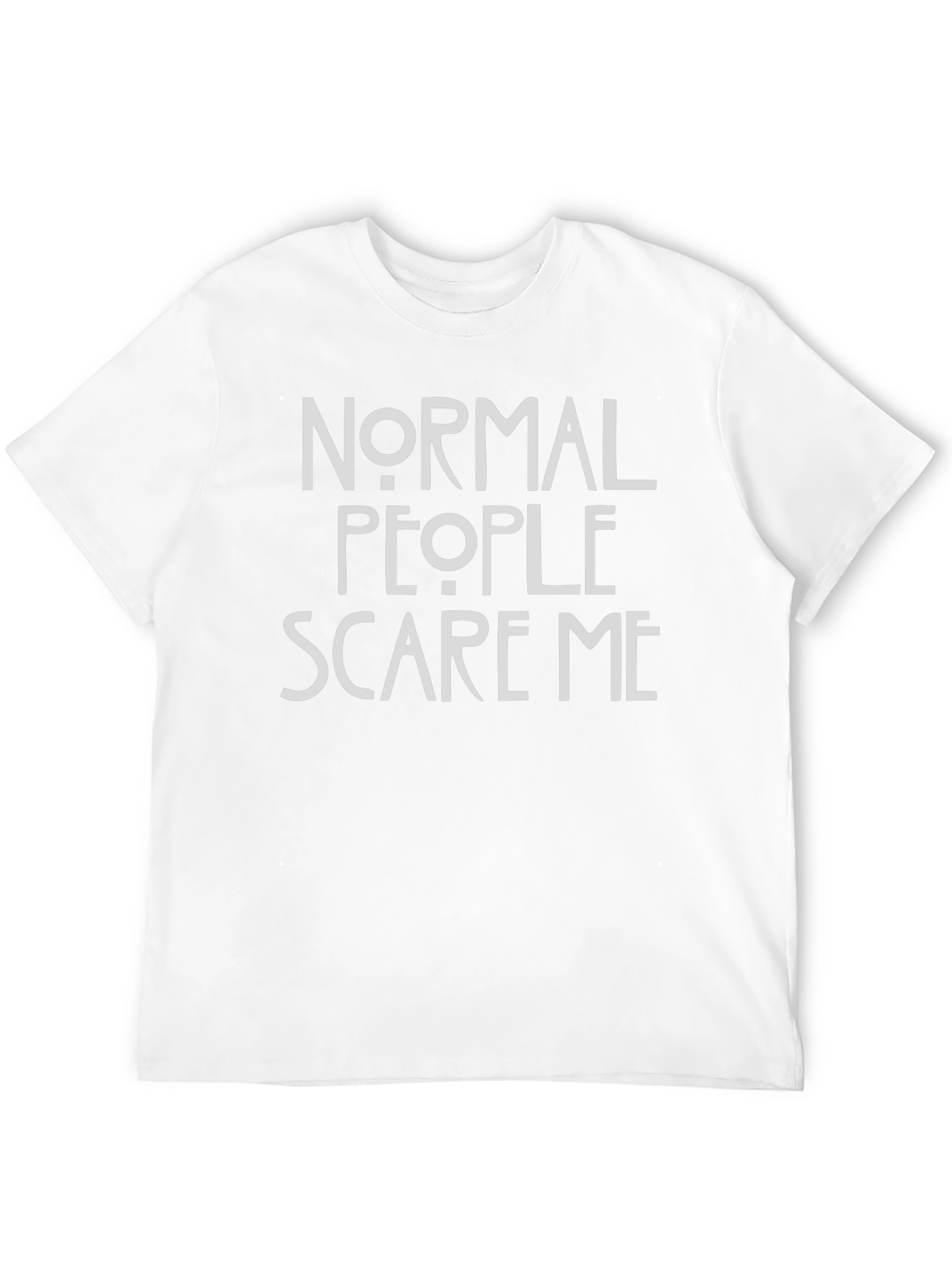 Normal People Scare Me Graphic Tee - Black Cotton T-Shirt