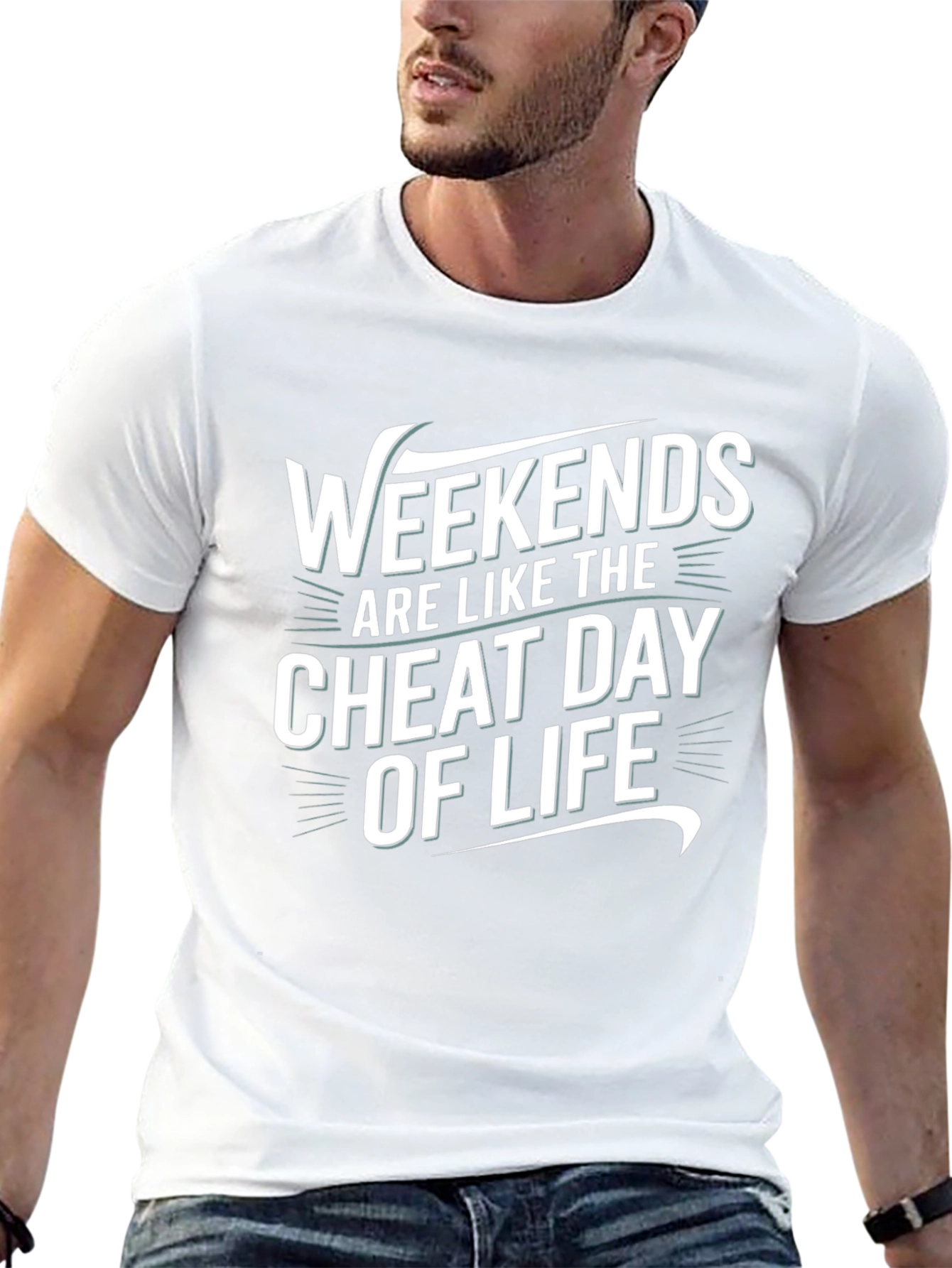 Weekends Cheat Day of Life Graphic Tee