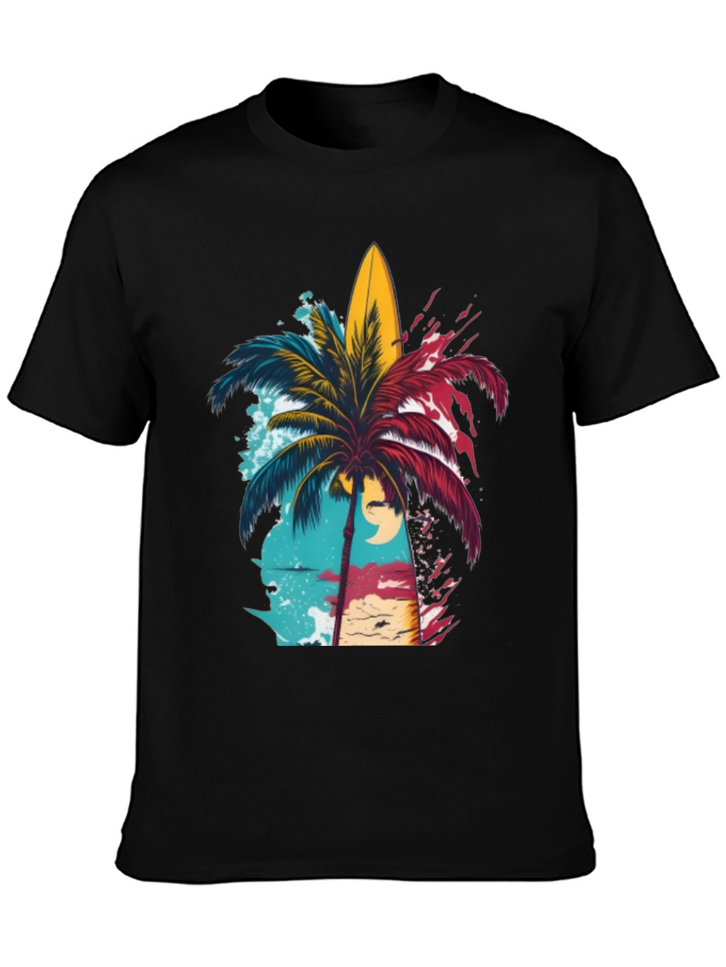 Island Vibes Graphic Tee - Black