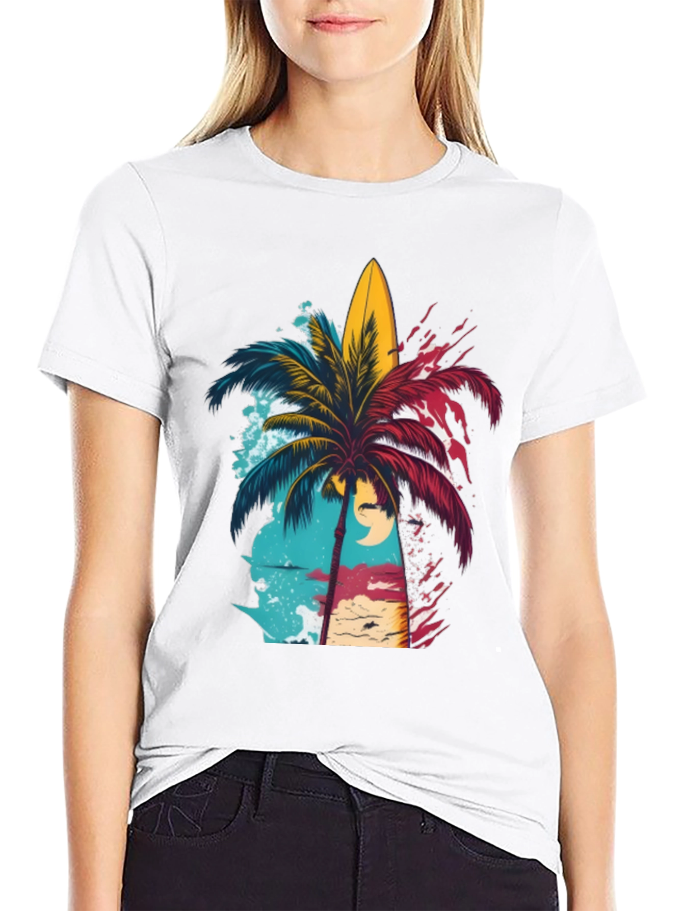 Island Vibes Graphic Tee - Black