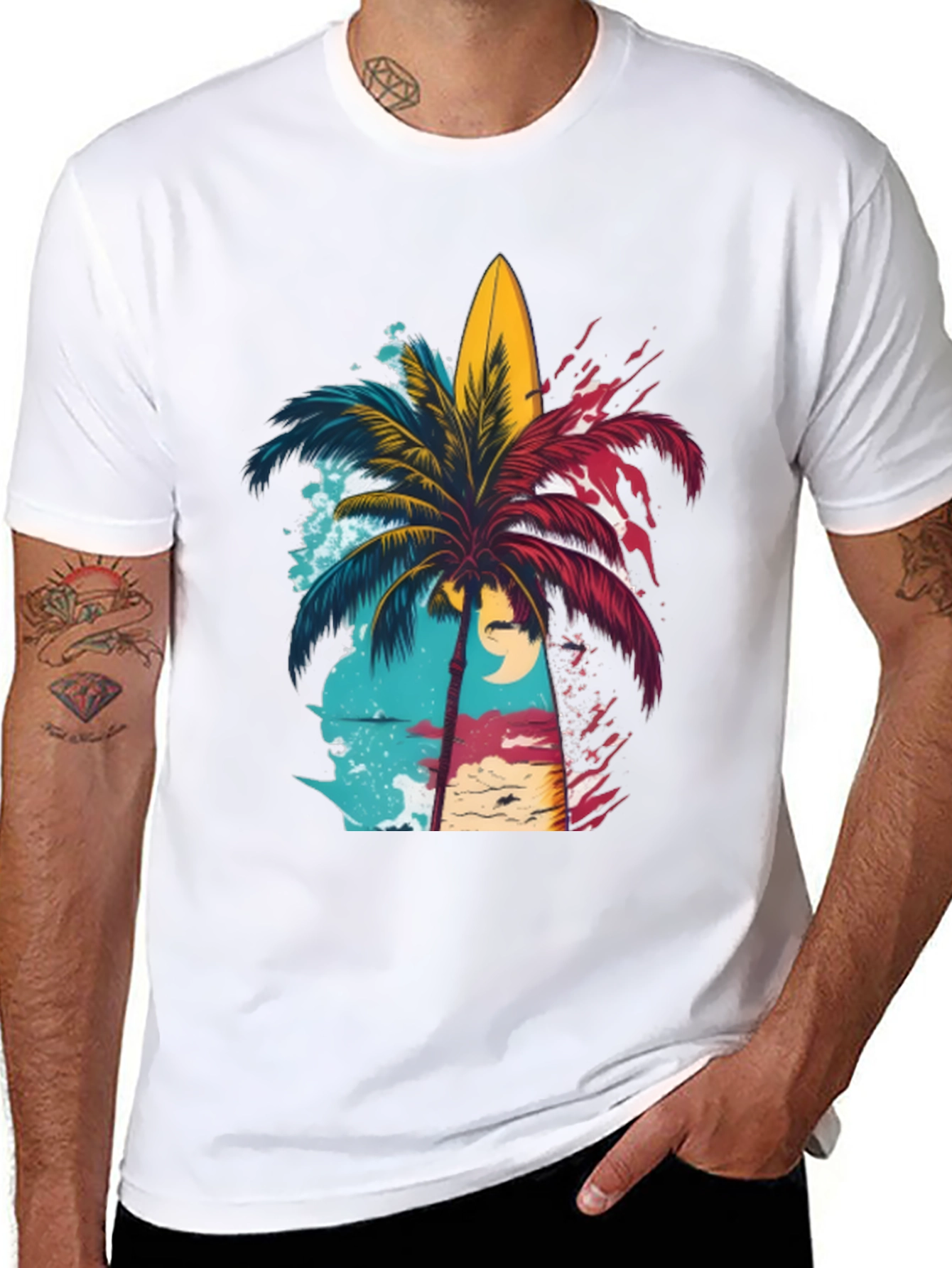 Island Vibes Graphic Tee - Black