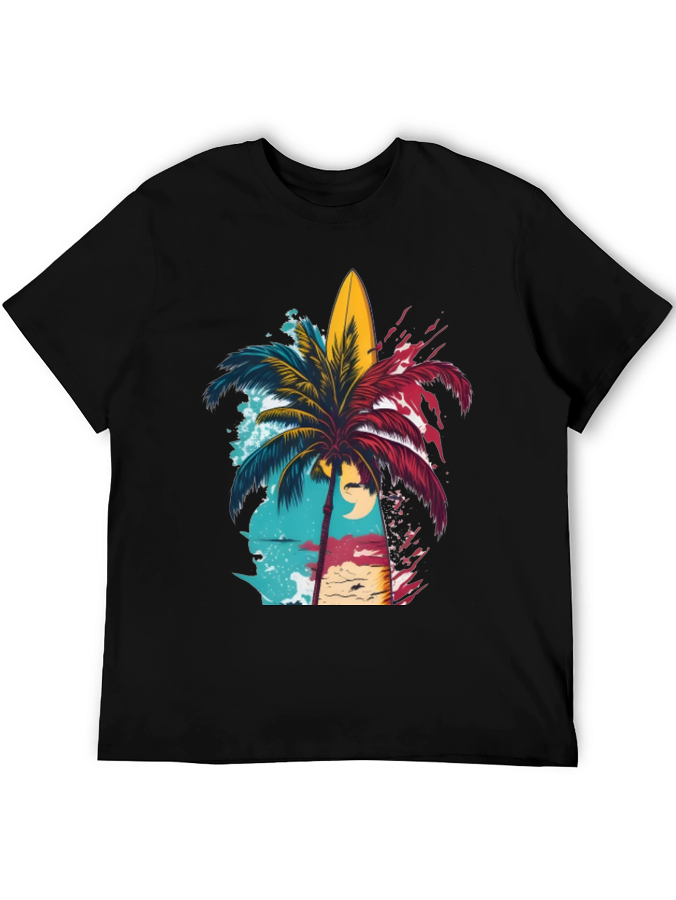 Island Vibes Graphic Tee - Black