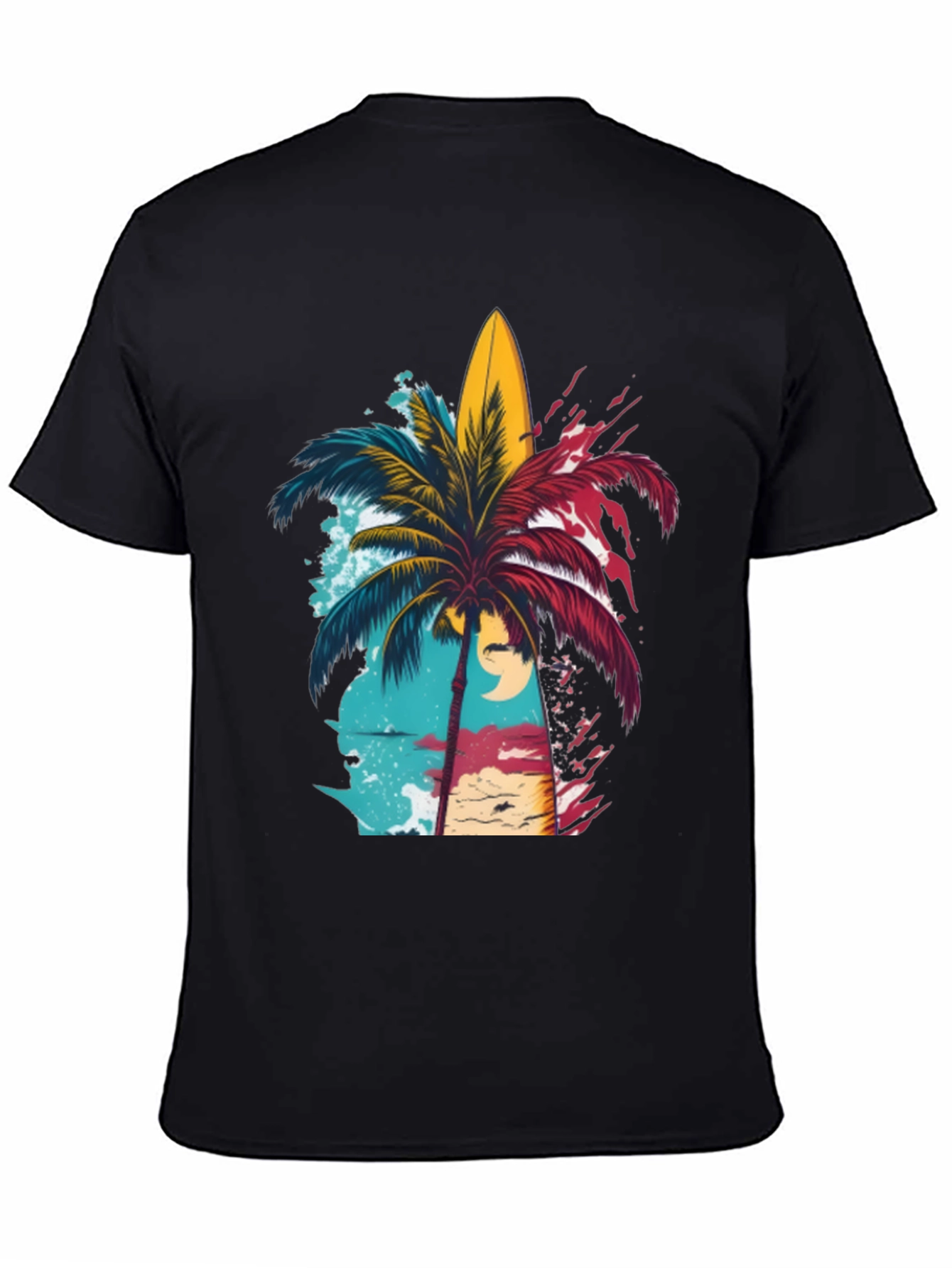 Island Vibes Graphic Tee - Black