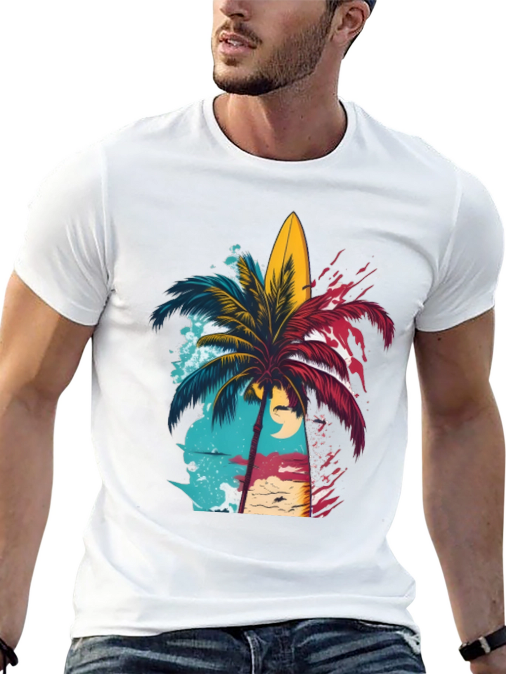 Island Vibes Graphic Tee - Black