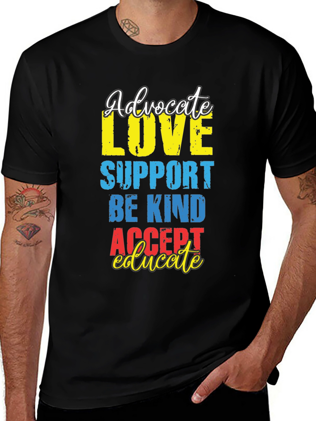 Advocate Love Graphic Tee - Autism Awareness