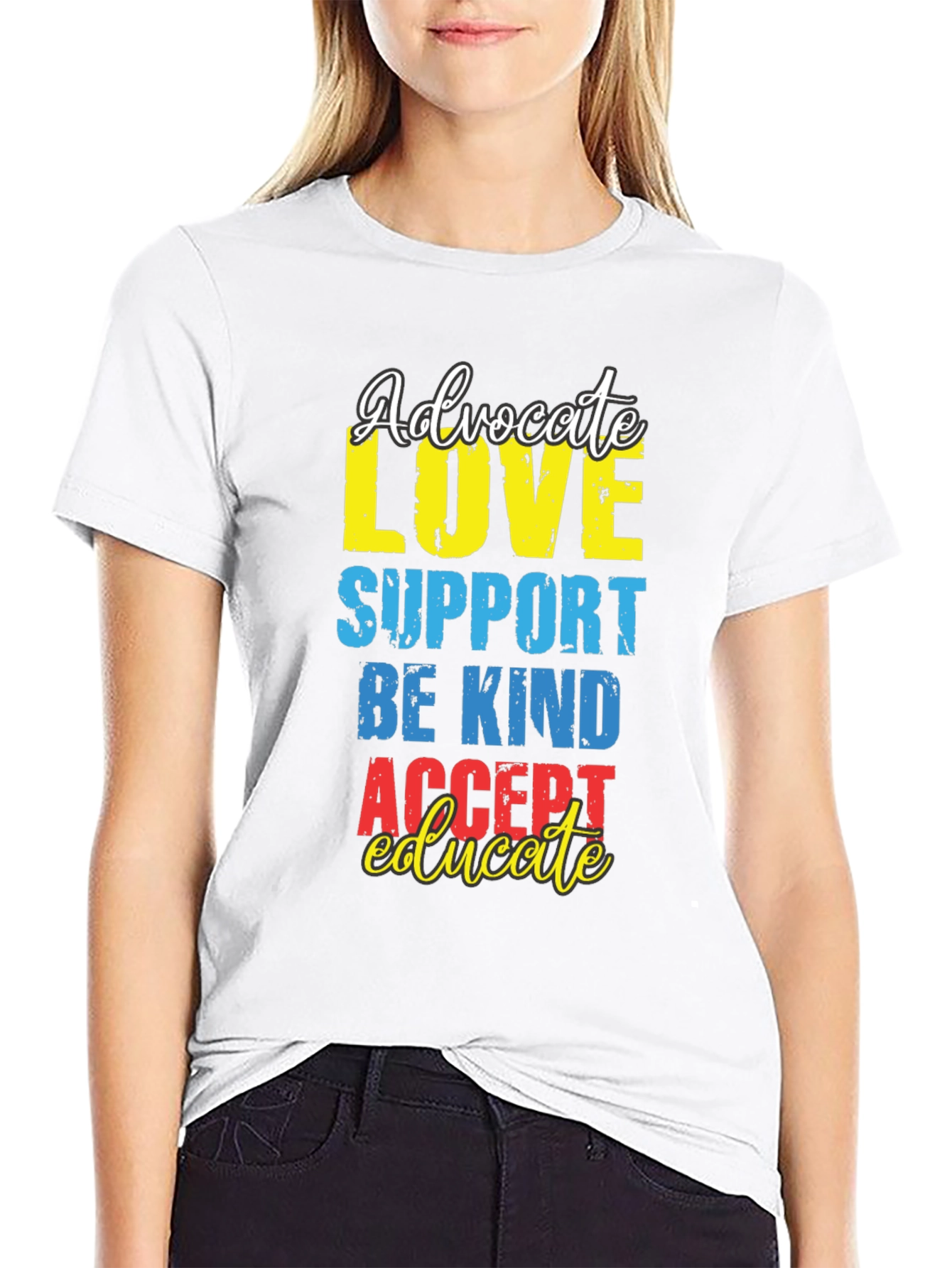 Advocate Love Graphic Tee - Autism Awareness
