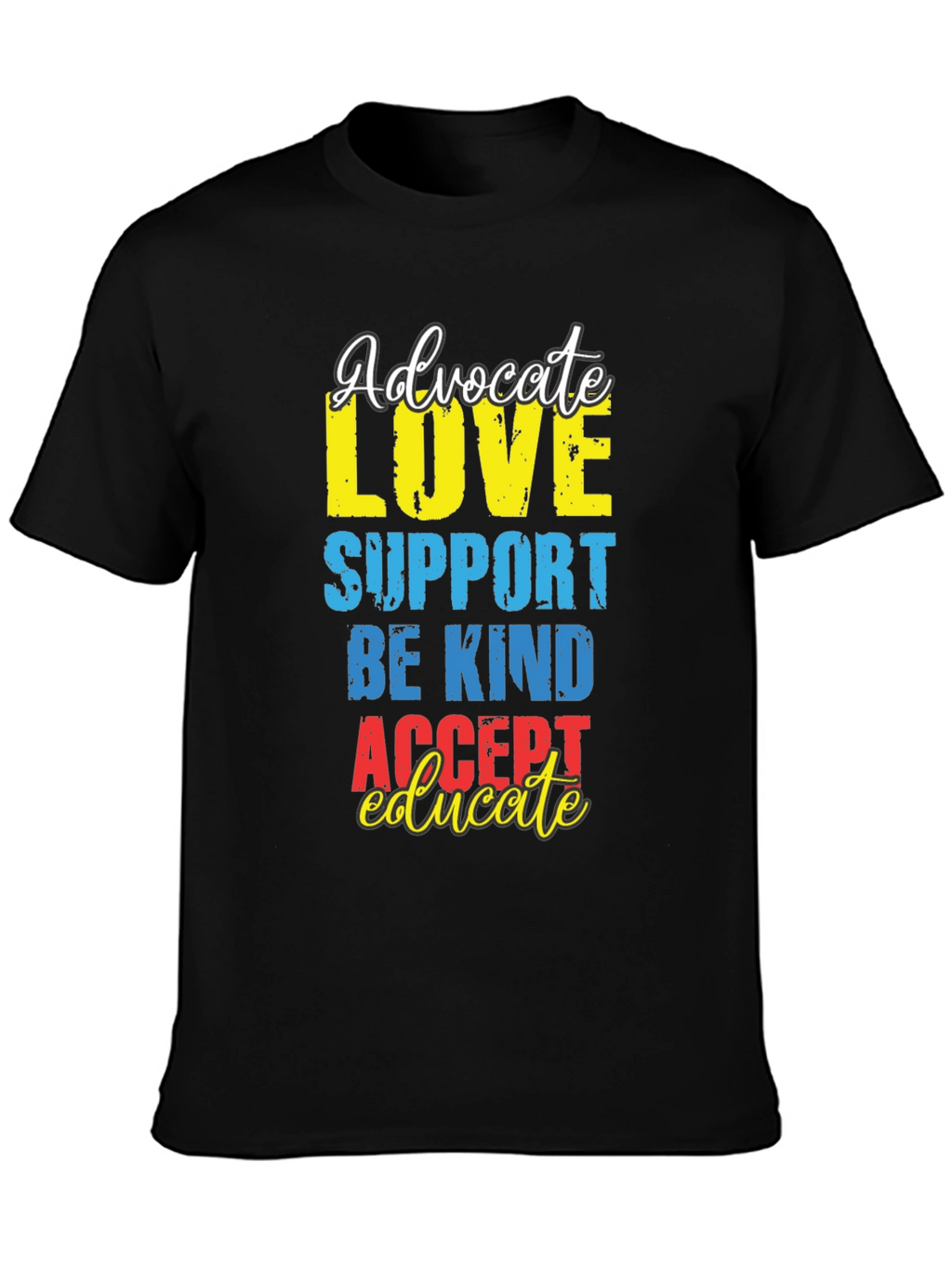 Advocate Love Graphic Tee - Autism Awareness