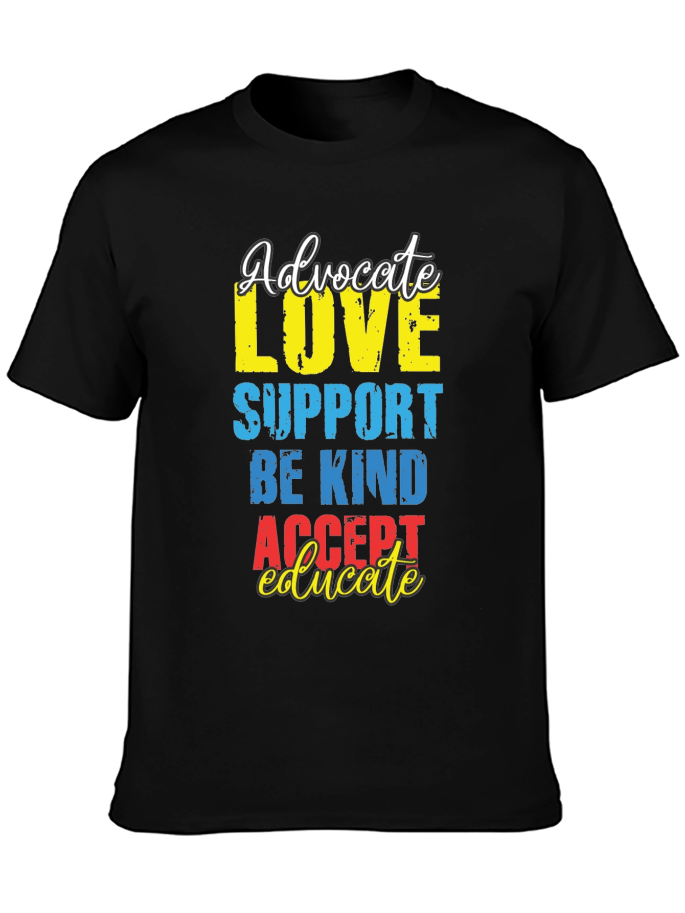 Advocate Love Graphic Tee - Autism Awareness