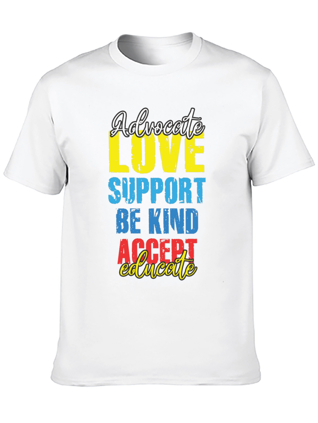 Advocate Love Graphic Tee - Autism Awareness