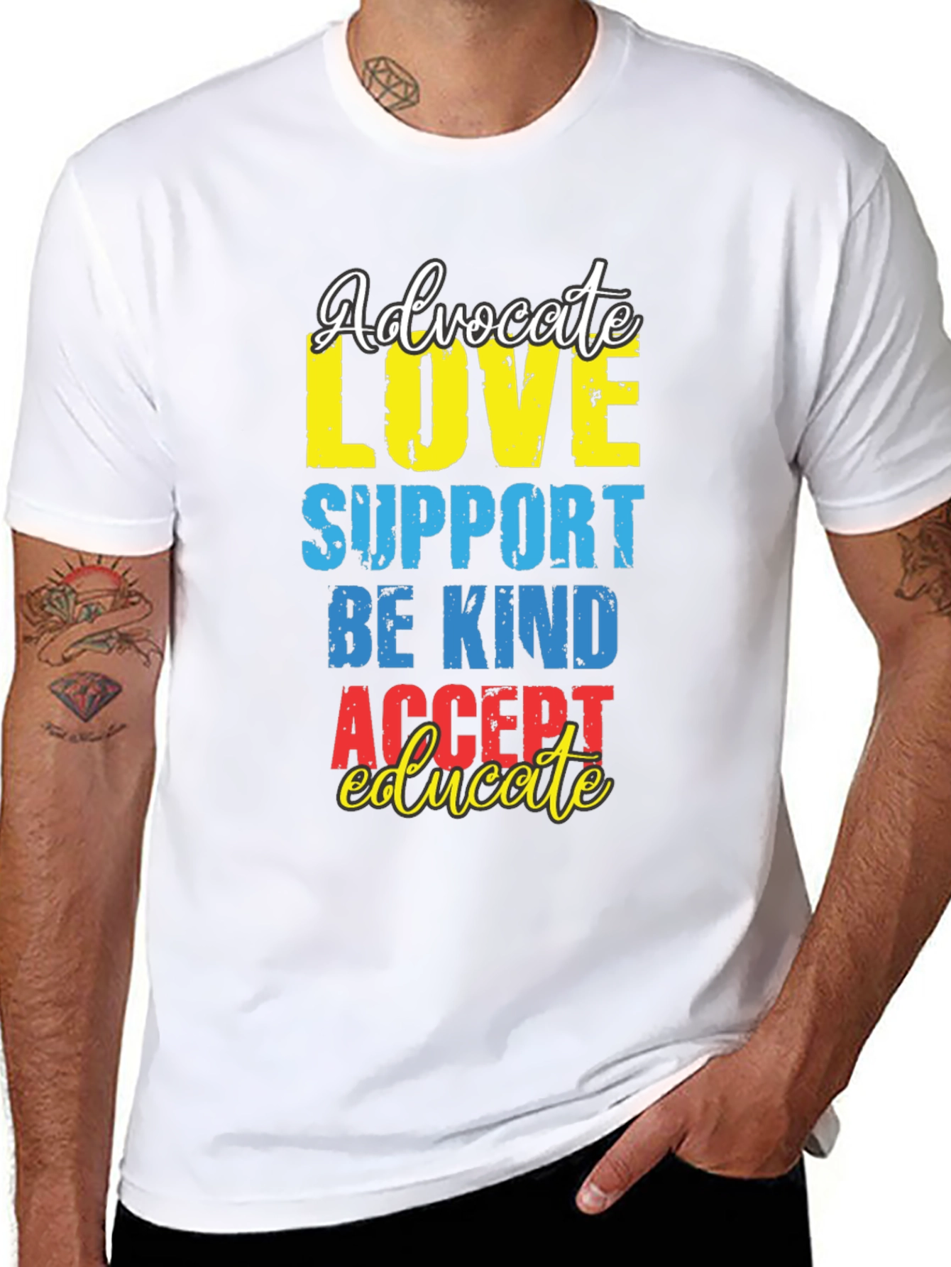 Advocate Love Graphic Tee - Autism Awareness