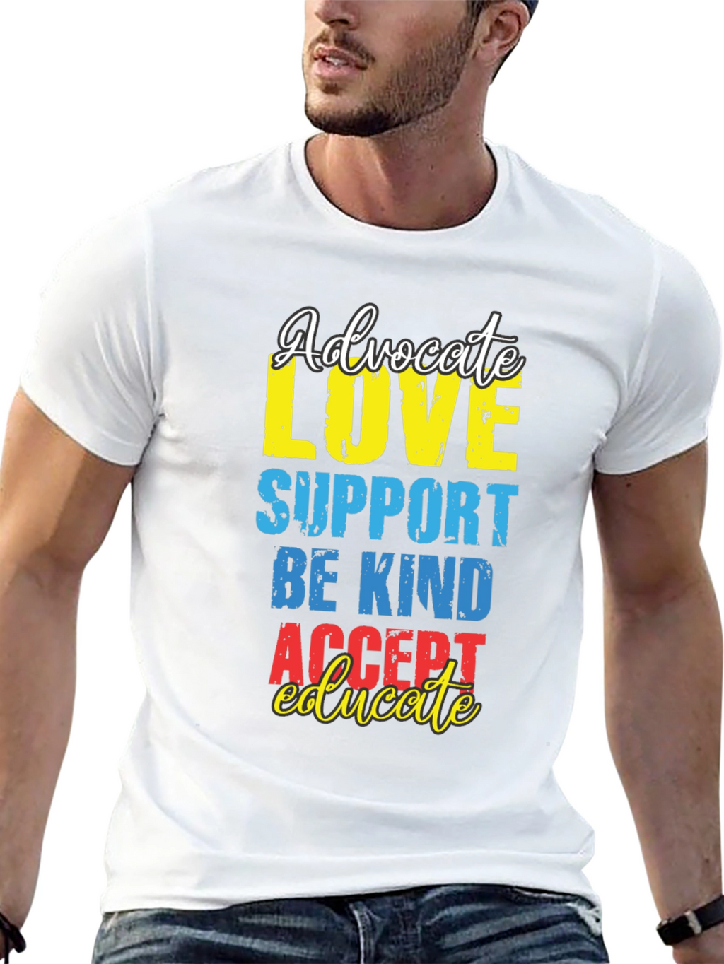 Advocate Love Graphic Tee - Autism Awareness