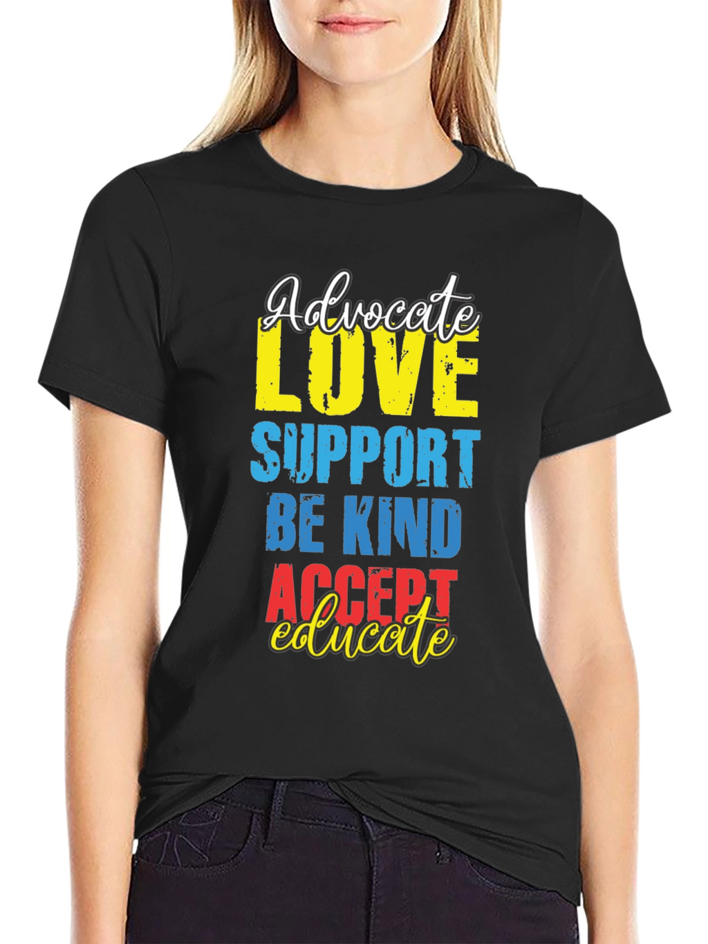 Advocate Love Graphic Tee - Autism Awareness