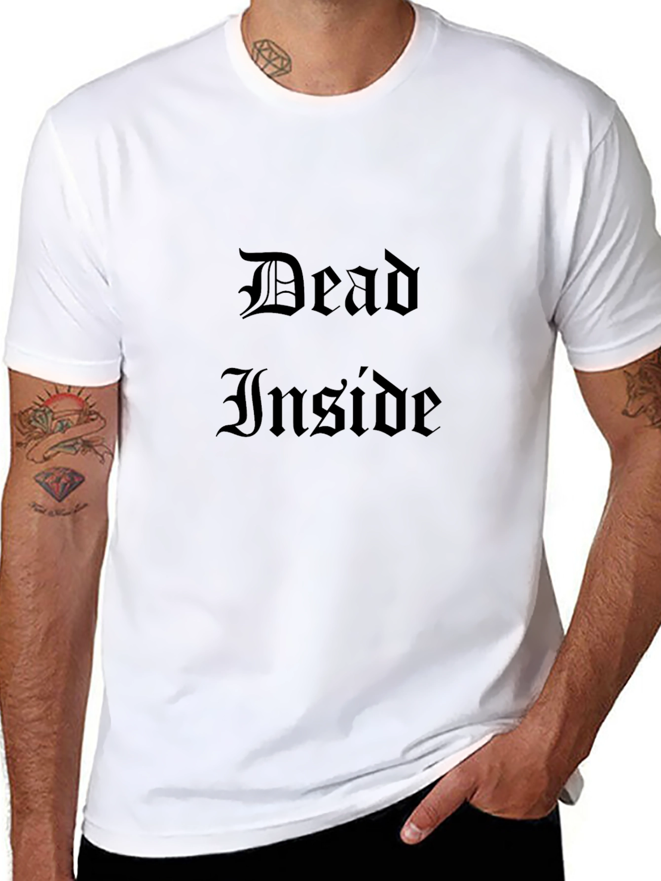 Dead Inside Gothic T-Shirt - Dark Humor Tee